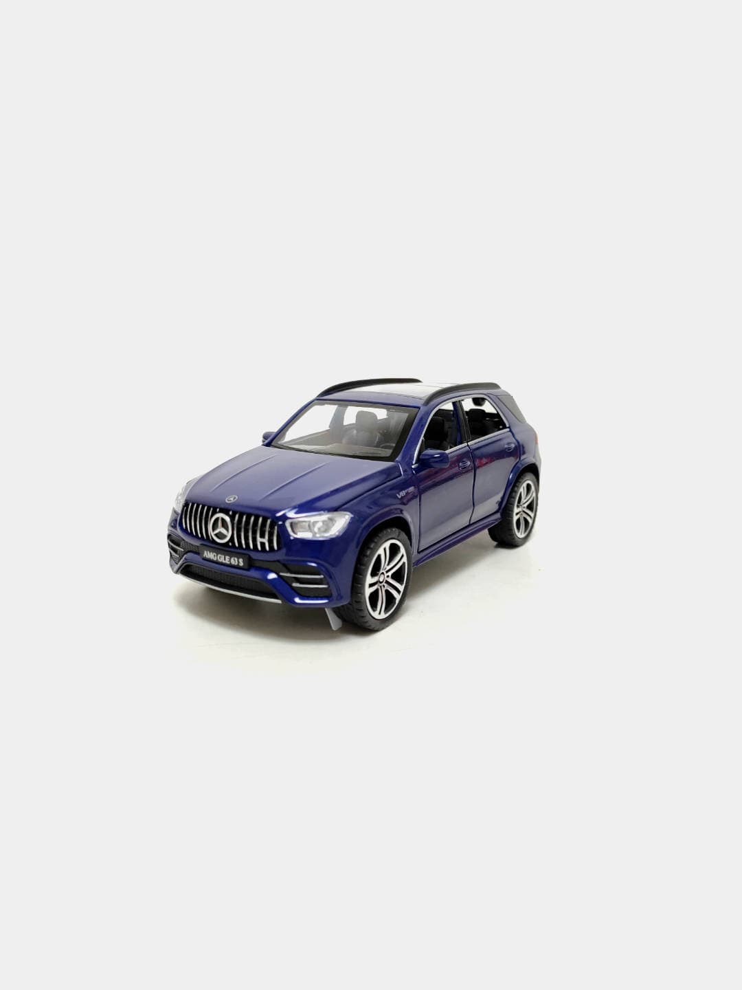 Детская модель Mercedes GLE 63S черная, металл, интерактивная 25 см. — фото 3