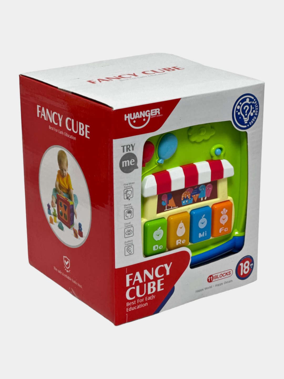 Куб-сортер HUANGER Fancy, интерактивный с музыкой и формами, для детей от 18 мес