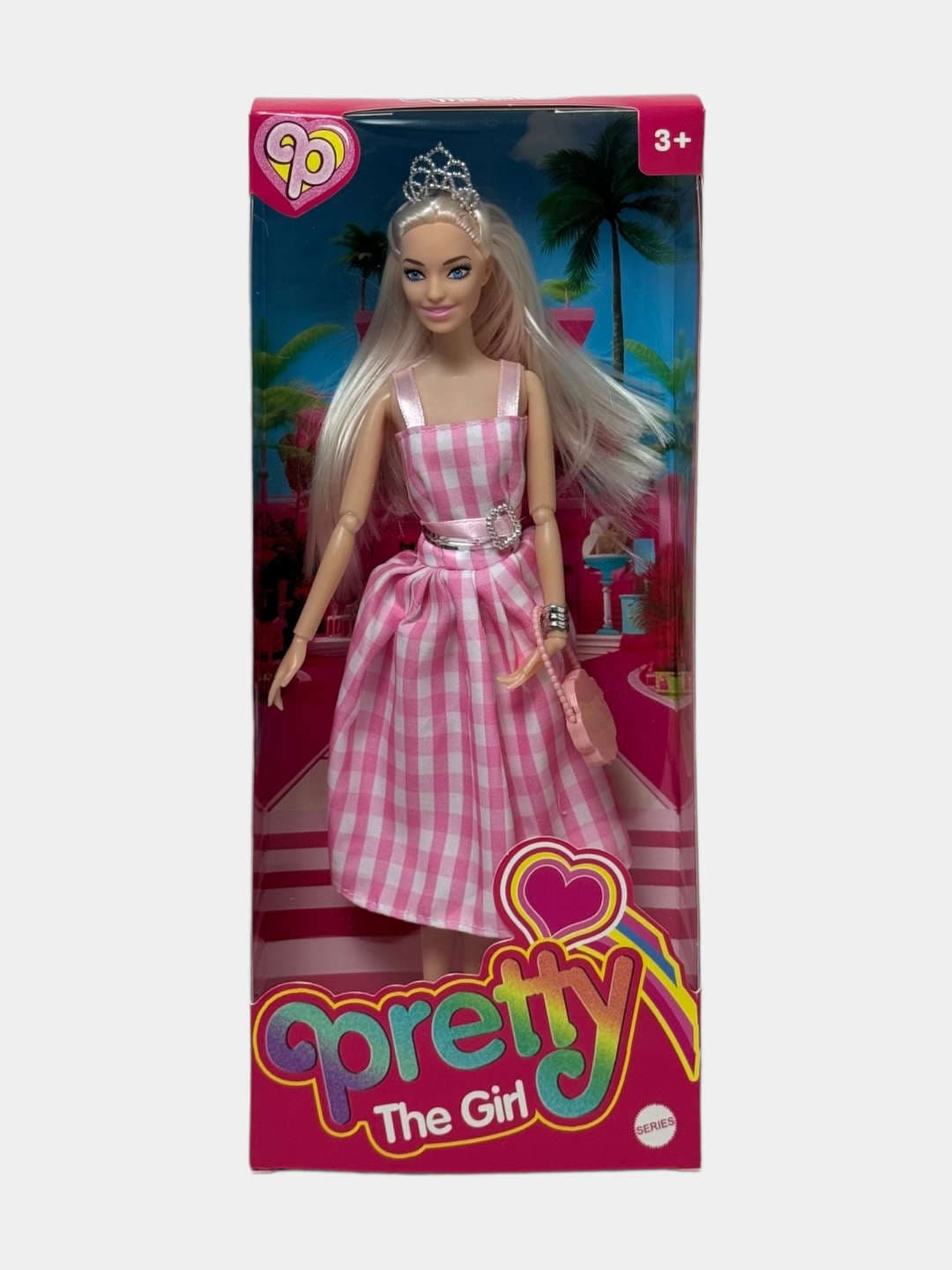 Кукла Barbie Pretty Girl, Стильная модница с платьем и диадемой, Для девочек от 3 лет, Развивающая игрушка — фото 6