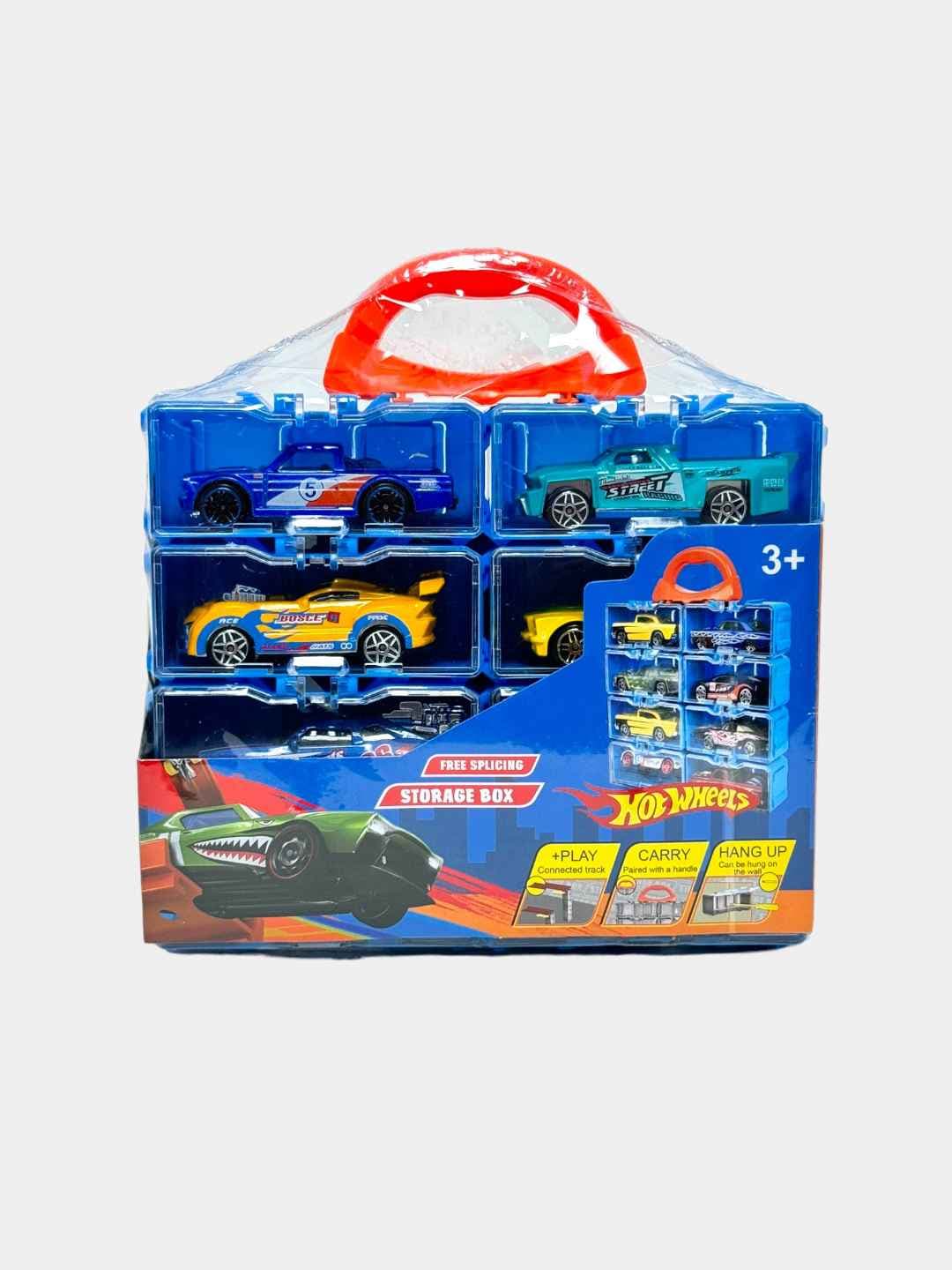Набор машинок Hotwheel в кейсе-органайзере для детей, 8 штук — фото 12