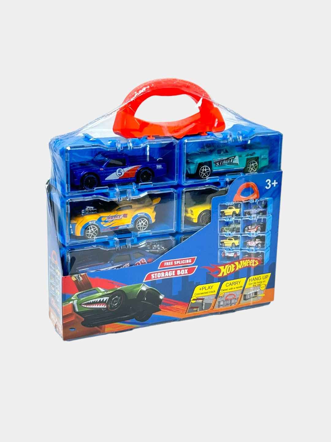 Набор машинок Hotwheel в кейсе-органайзере для детей, 8 штук — фото 13