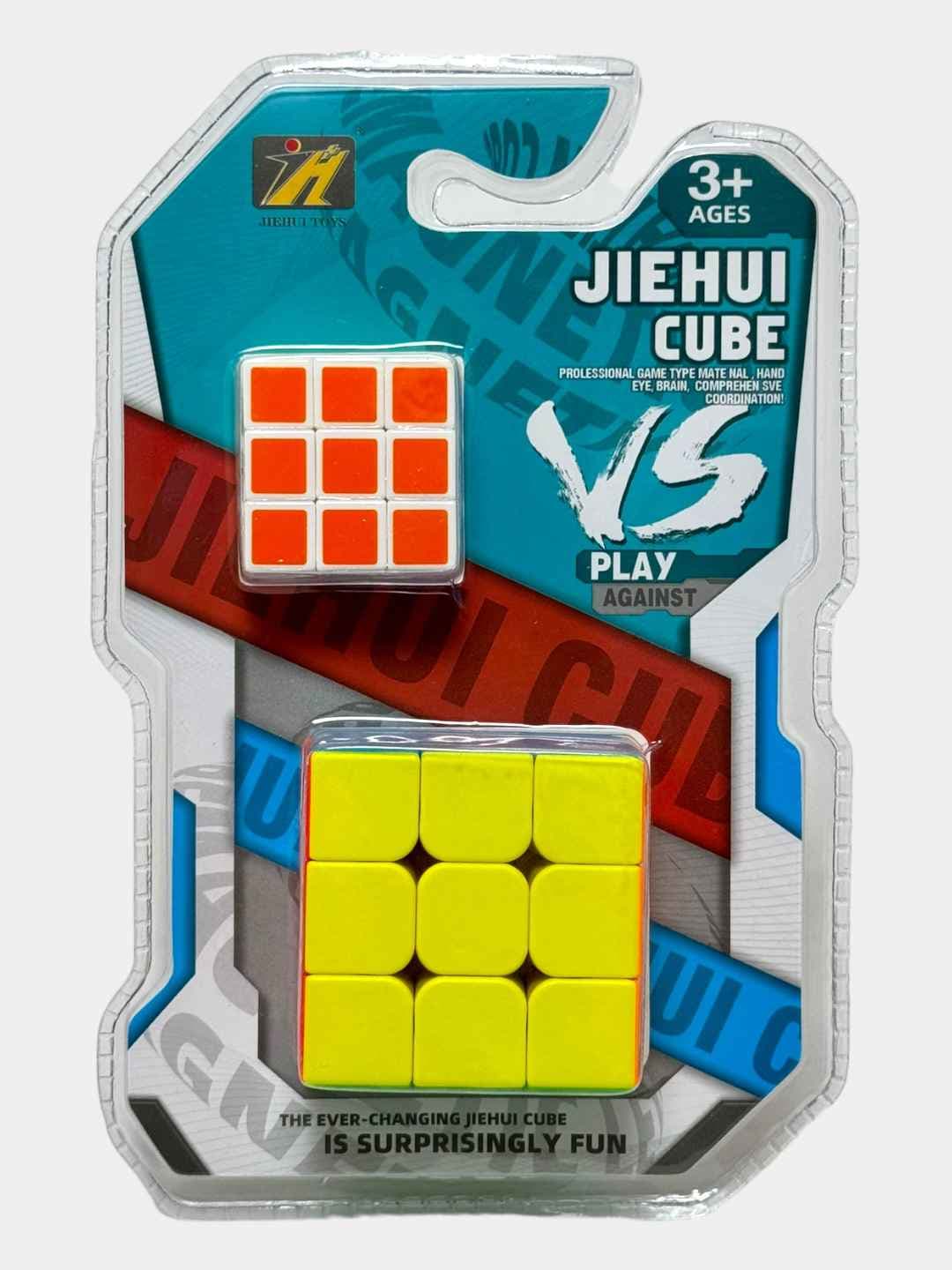 Кубик Рубика 2 в 1, 3x3 и 2x2, для детей и новичков, Развитие логики