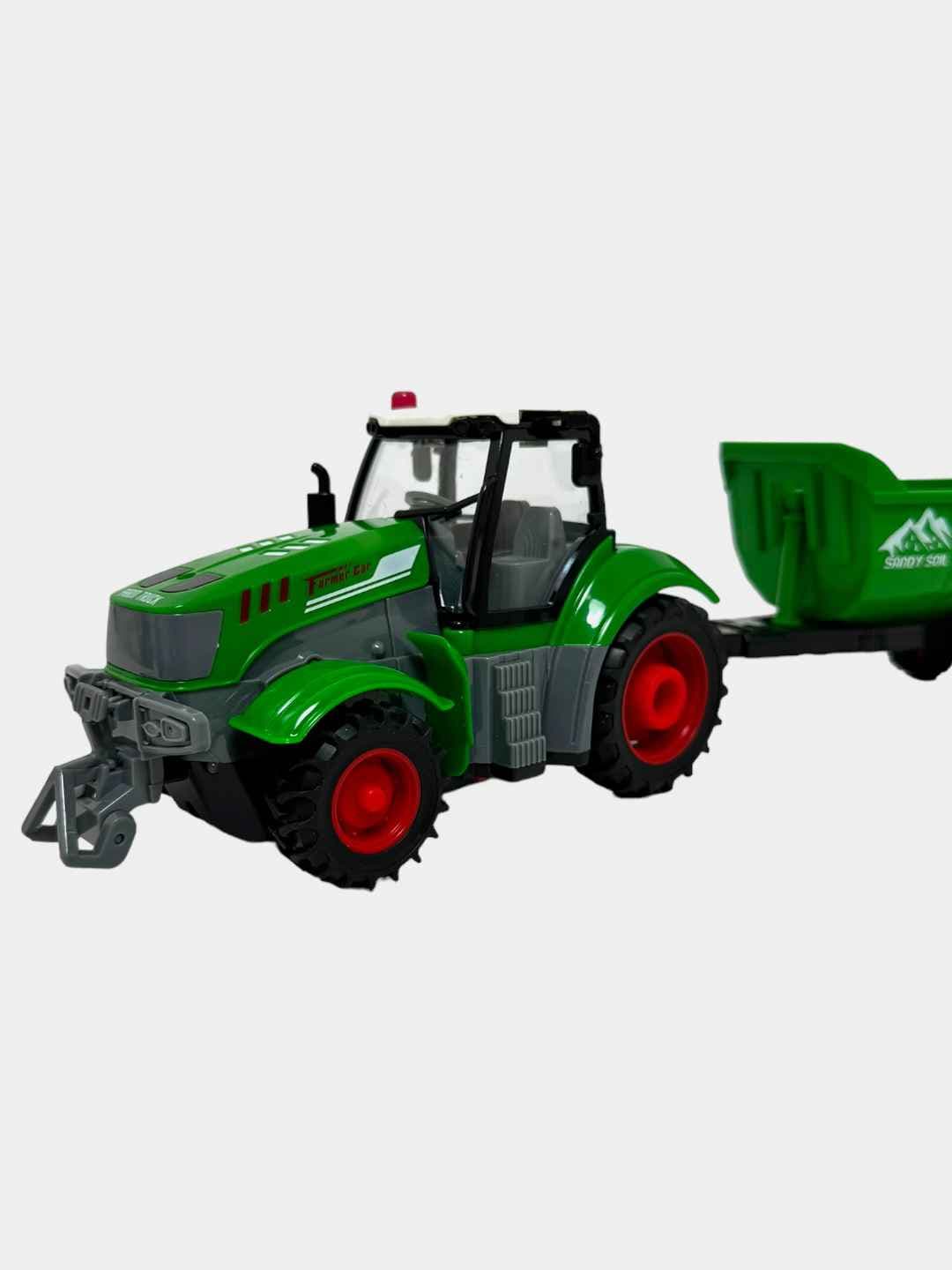 Радиоуправляемый трактор Farmer Truck, Модель 1:24 с прицепом, Для детей от 3 лет, Игрушка для развития — фото 3