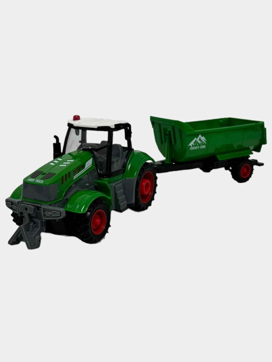 Радиоуправляемый трактор Farmer Truck, Модель 1:24 с прицепом, Для детей от 3 лет, Игрушка для развития — фото 2