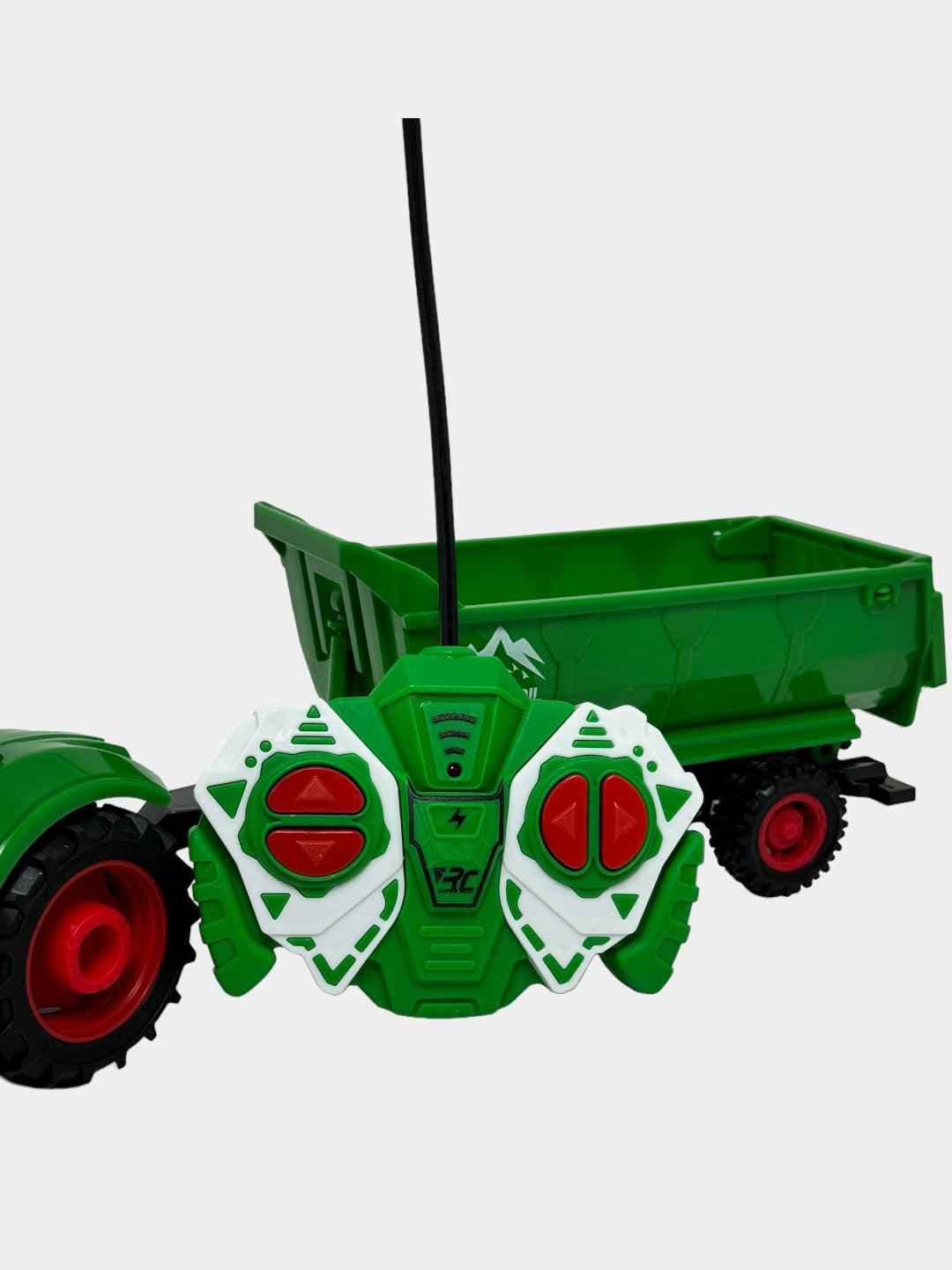 Радиоуправляемый трактор Farmer Truck, Модель 1:24 с прицепом, Для детей от 3 лет, Игрушка для развития — фото 5