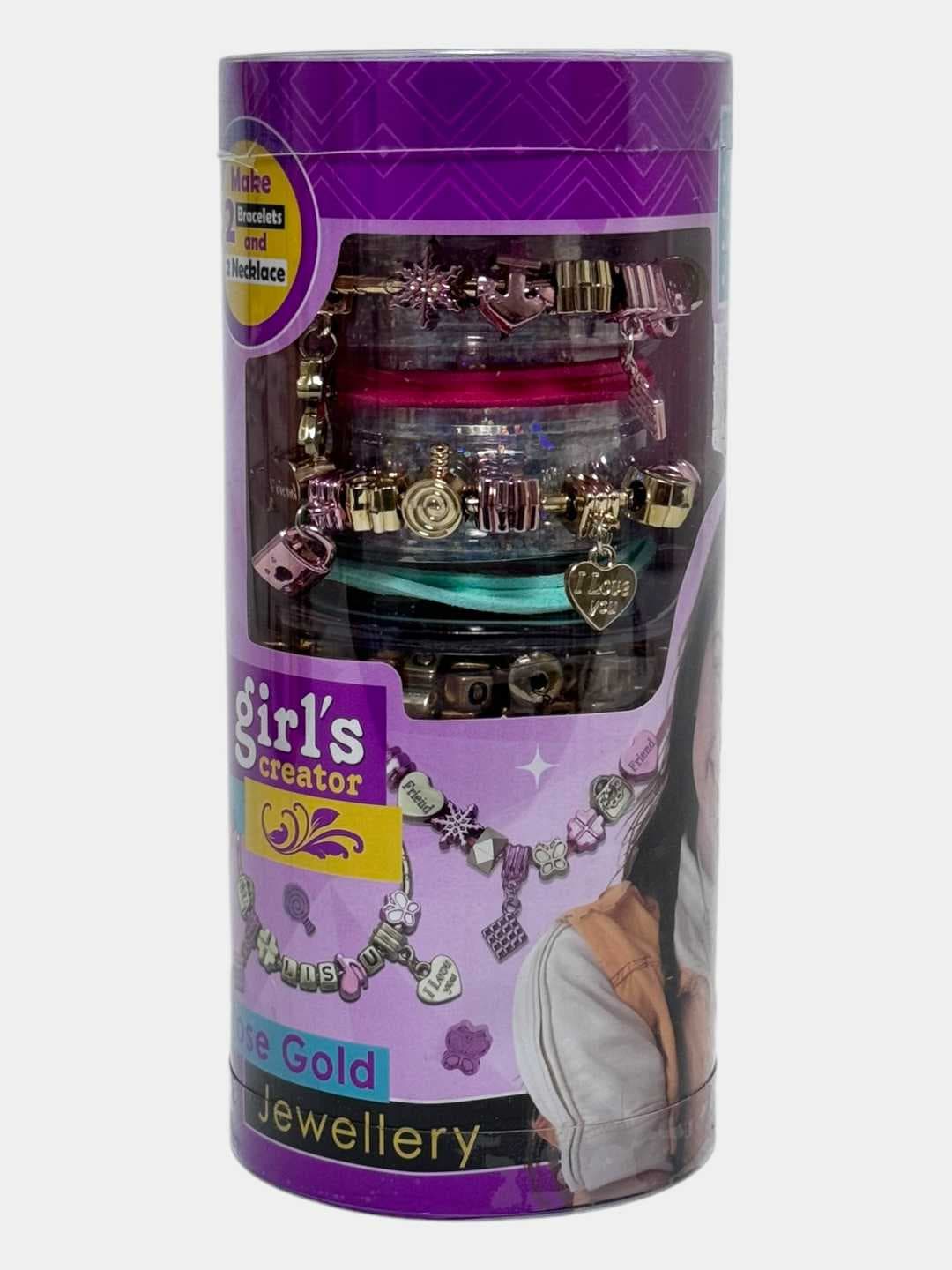 Набор для изготовления браслетов Girls creator с бусинами и шармами для девочек