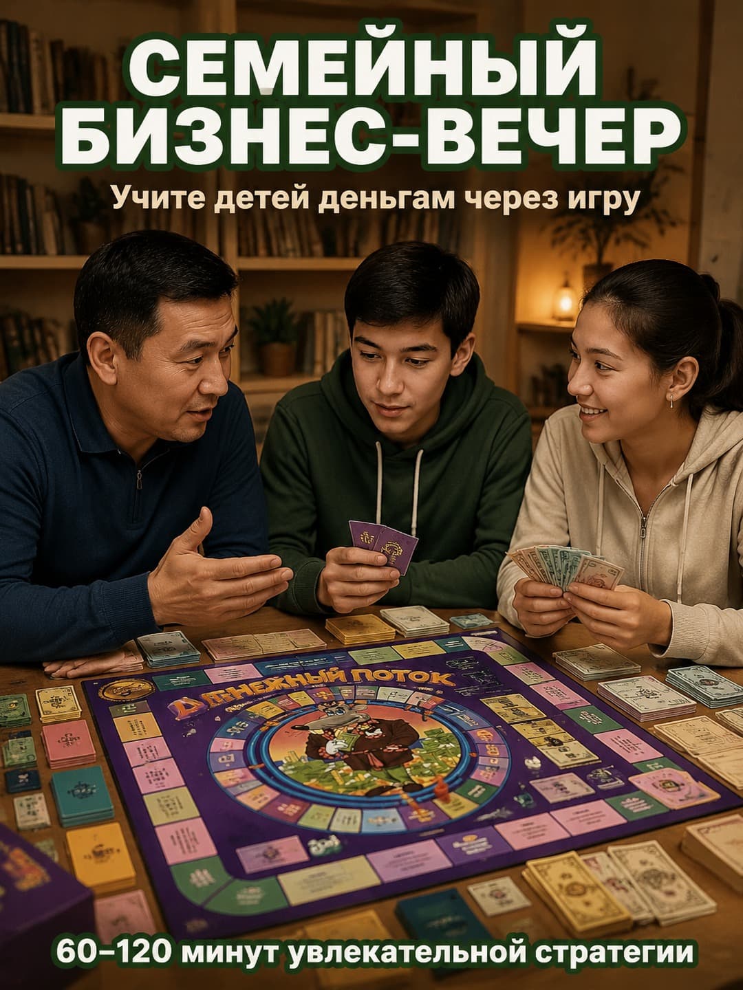 Настольная игра Денежный поток Cashflow, Финансовый тренажер 2024, Для детей и взрослых, Обучающая стратегия — фото 3