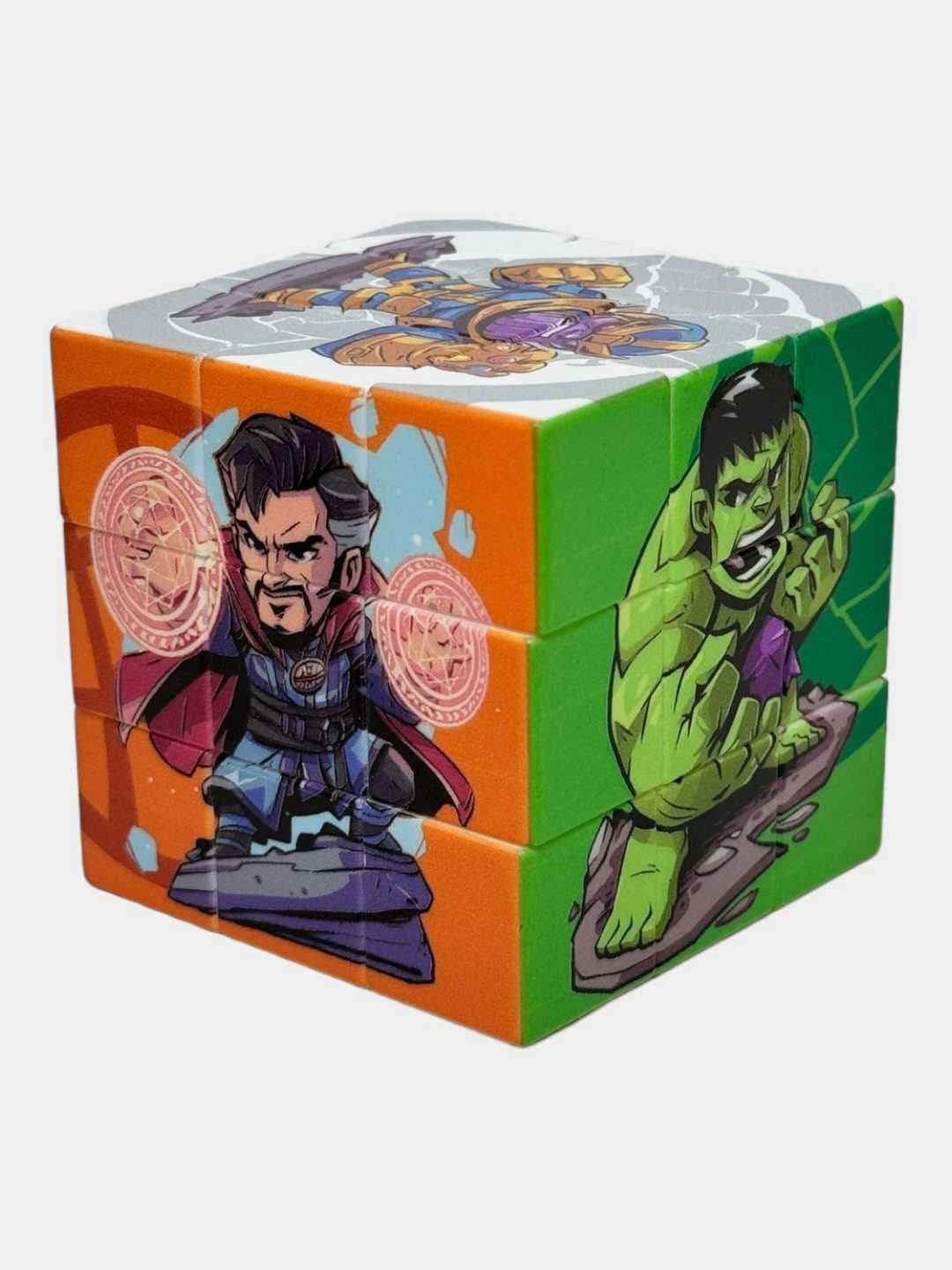 Кубик Рубика Marvel 3x3, Развивающая головоломка с героями, Для детей 6+ лет и фанатов, ABS-пластик — фото 2