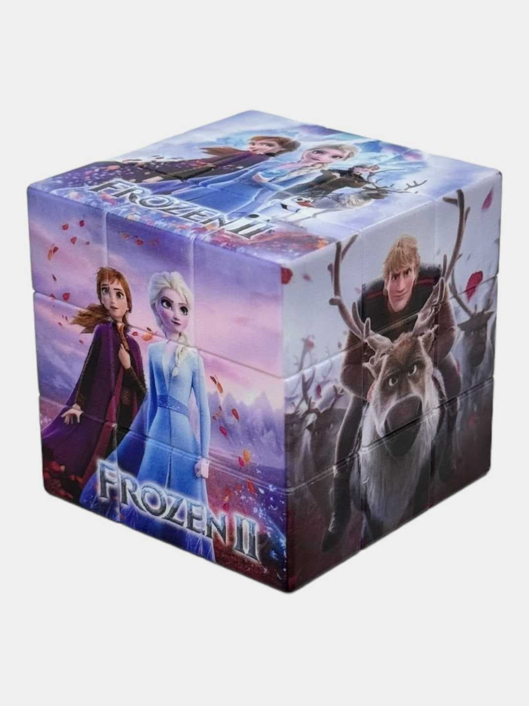 Развивающий кубик Рубика Frozen Disney детский синий 3D-головоломка. — фото 2