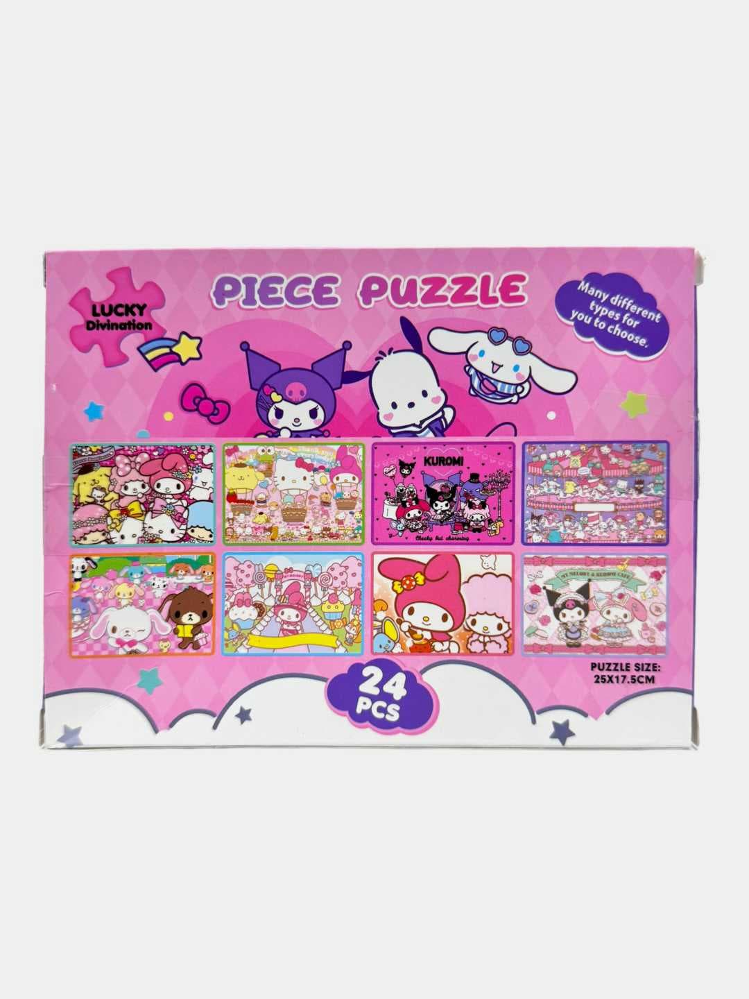 Пазл Куроми Sanrio 24 детали, размер картинки 25х17,5 см, детский развивающий пазл от 3 лет — фото 2