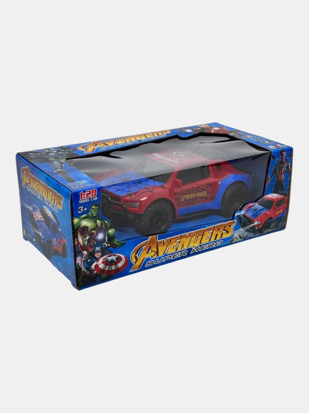 Радиоуправляемая машина Spider-Man, масштаб 1:20, для детей от 3 лет, прочный пластик