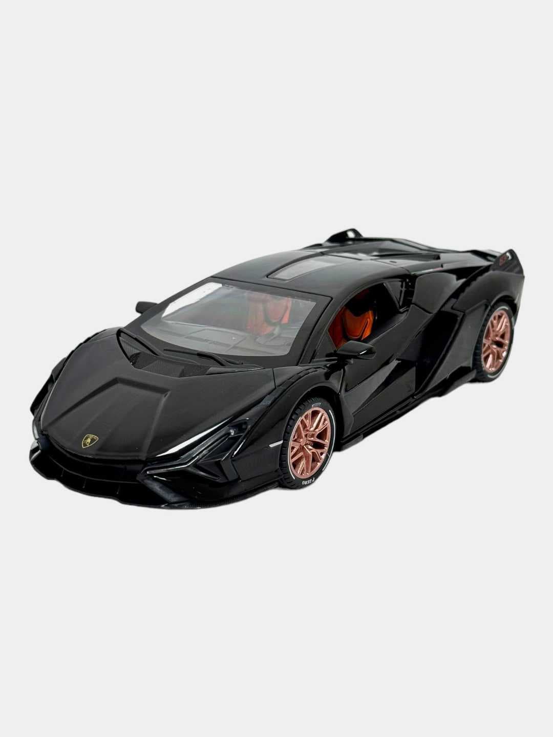 Металлическая модель Lamborghini Sian 1:24, Открывающиеся двери, Детализированный салон, Для детей от 3 лет и коллекционеров