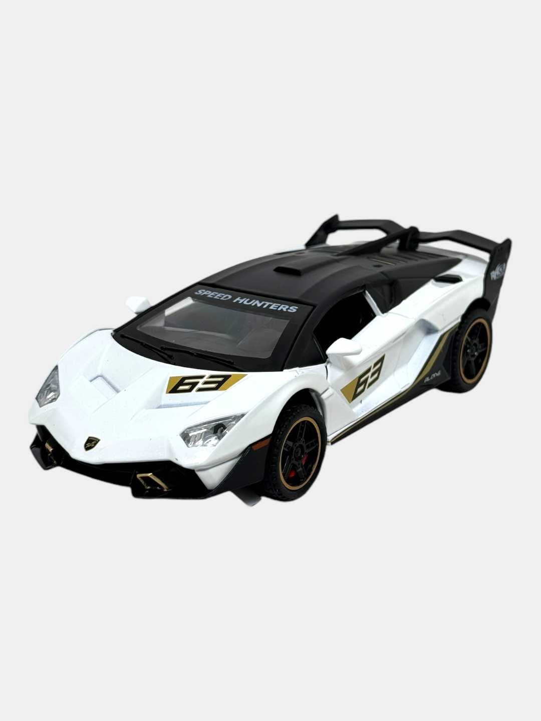 Коллекционная модель Ламборгини Speed Hunters красный спорткар 1:18 — фото 9