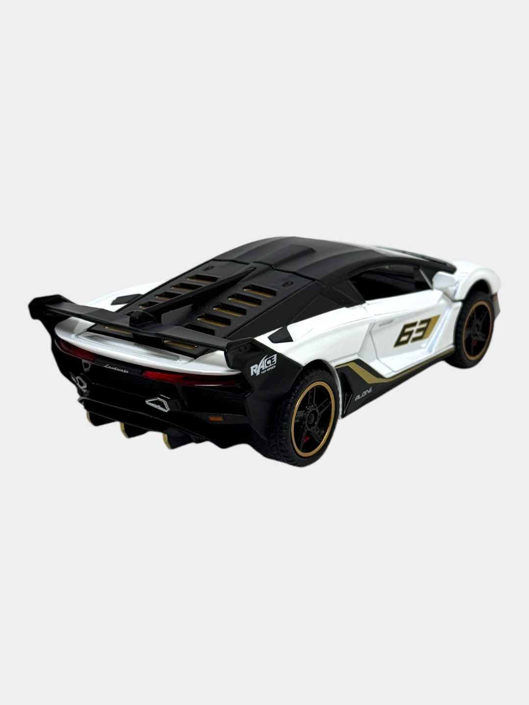 Коллекционная модель Ламборгини Speed Hunters красный спорткар 1:18 — фото 8