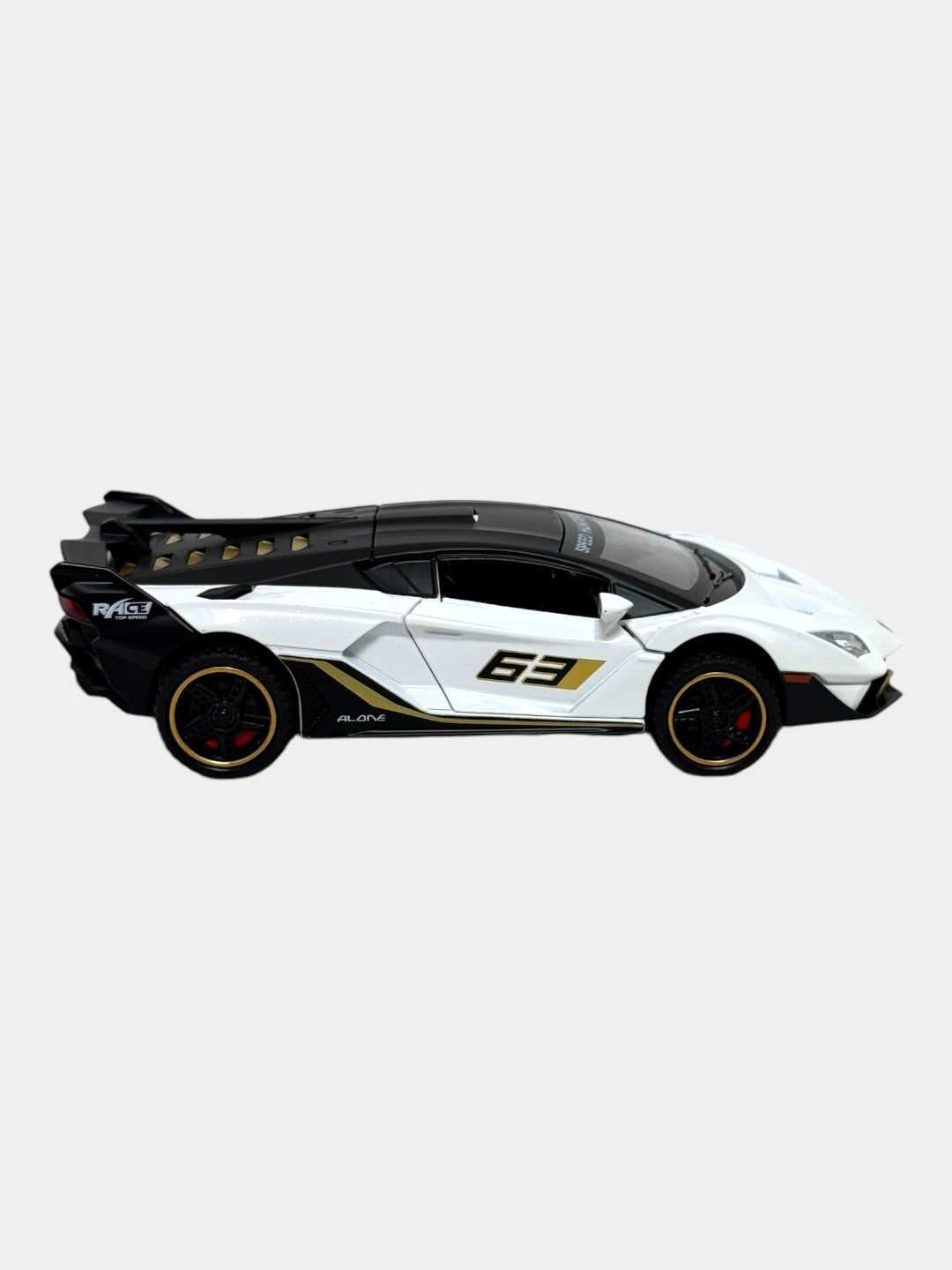 Коллекционная модель Ламборгини Speed Hunters красный спорткар 1:18 — фото 7
