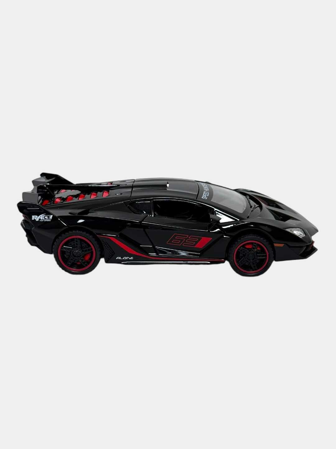 Коллекционная модель Ламборгини Speed Hunters красный спорткар 1:18 — фото 4
