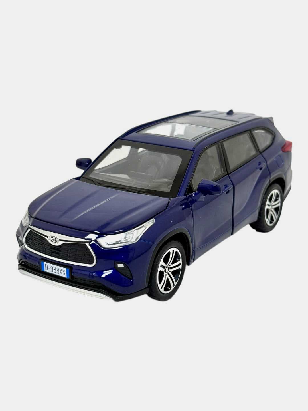 Модель Toyota Highlander 1:32, металл. детализация, открыв. двери, для автолюбителей — фото 3
