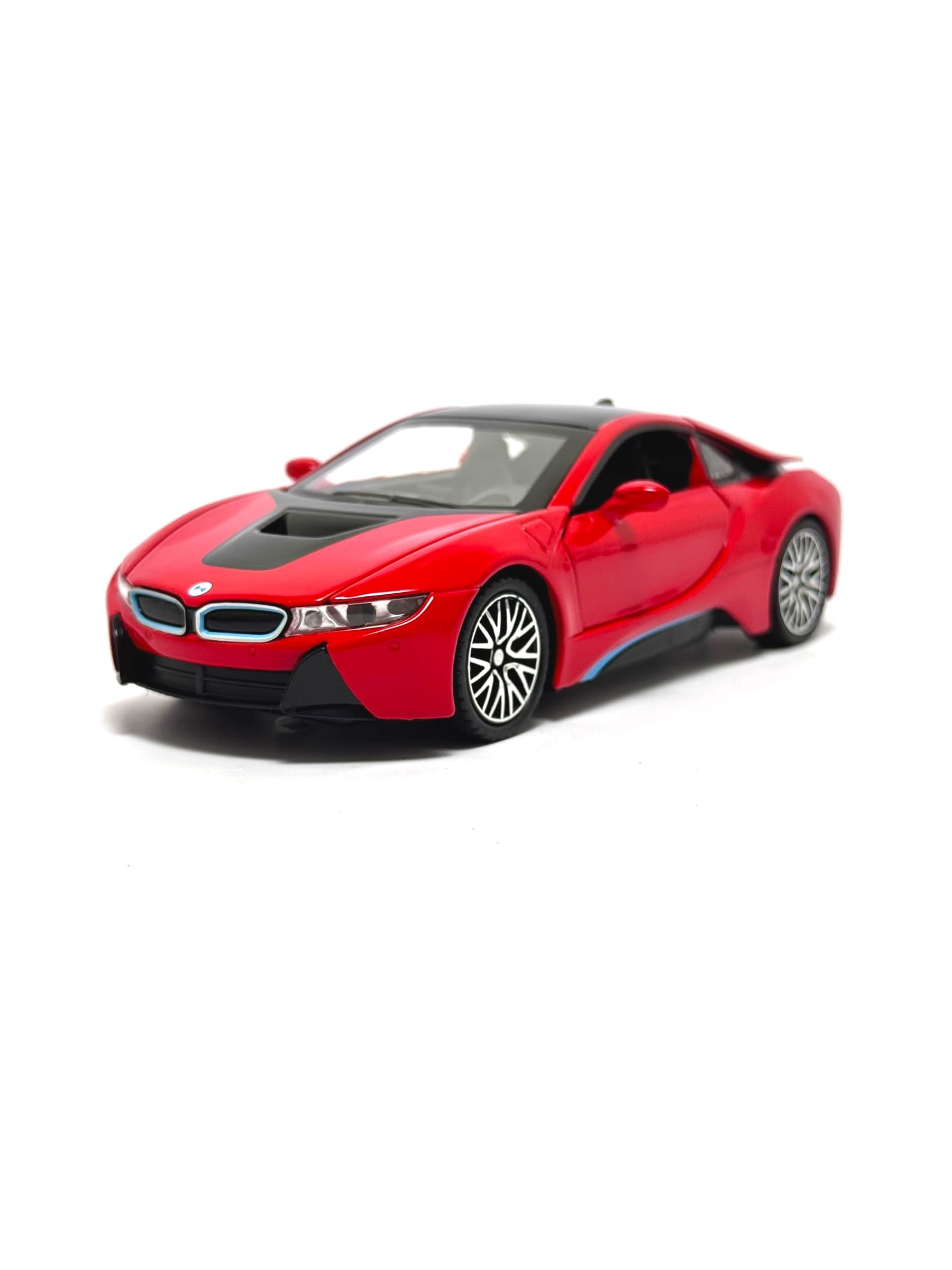 Коллекционная модель BMW i8 для детей 3+ набор из 3 цветов 10 см. — фото 6