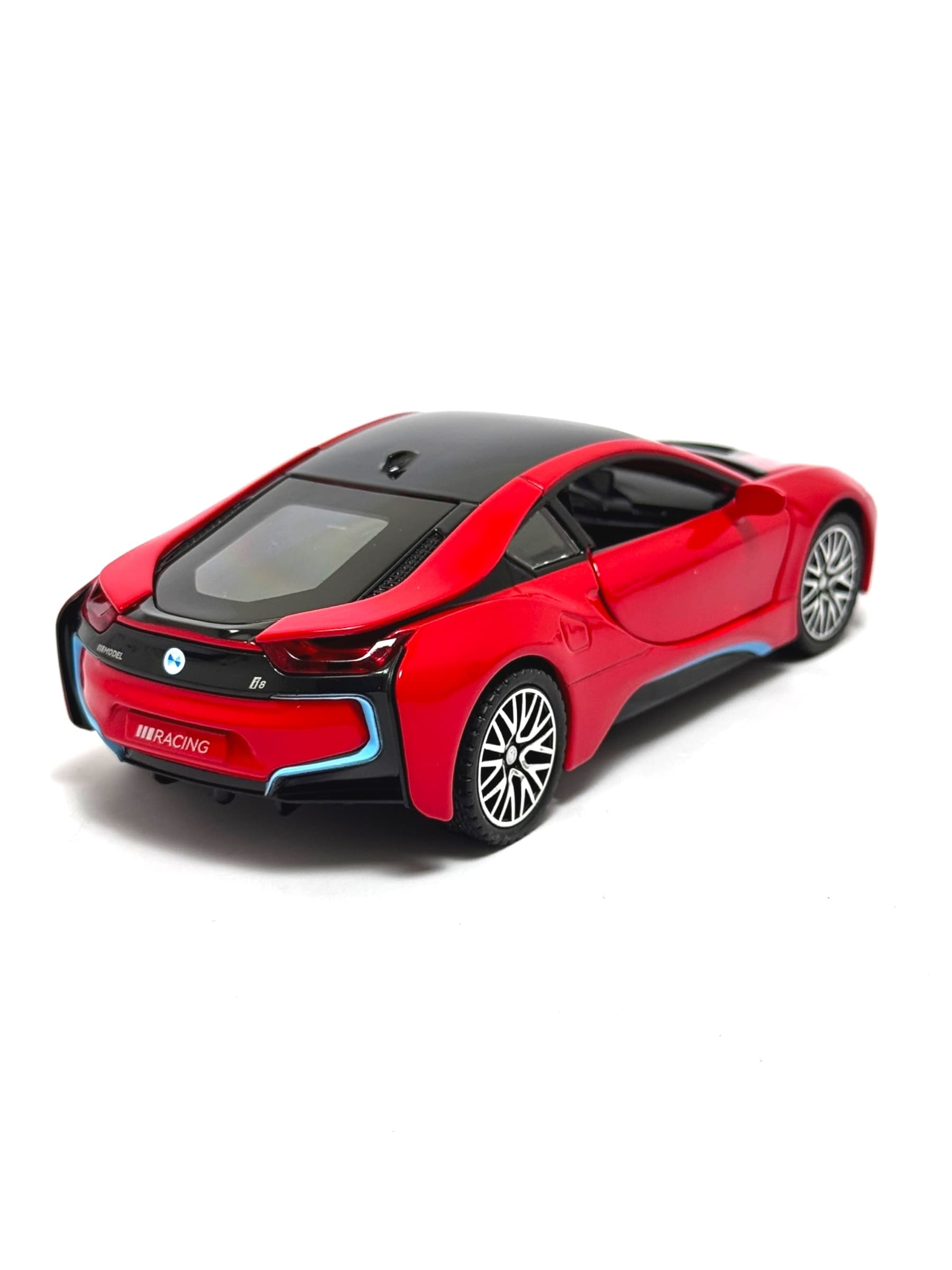 Коллекционная модель BMW i8 для детей 3+ набор из 3 цветов 10 см. — фото 7