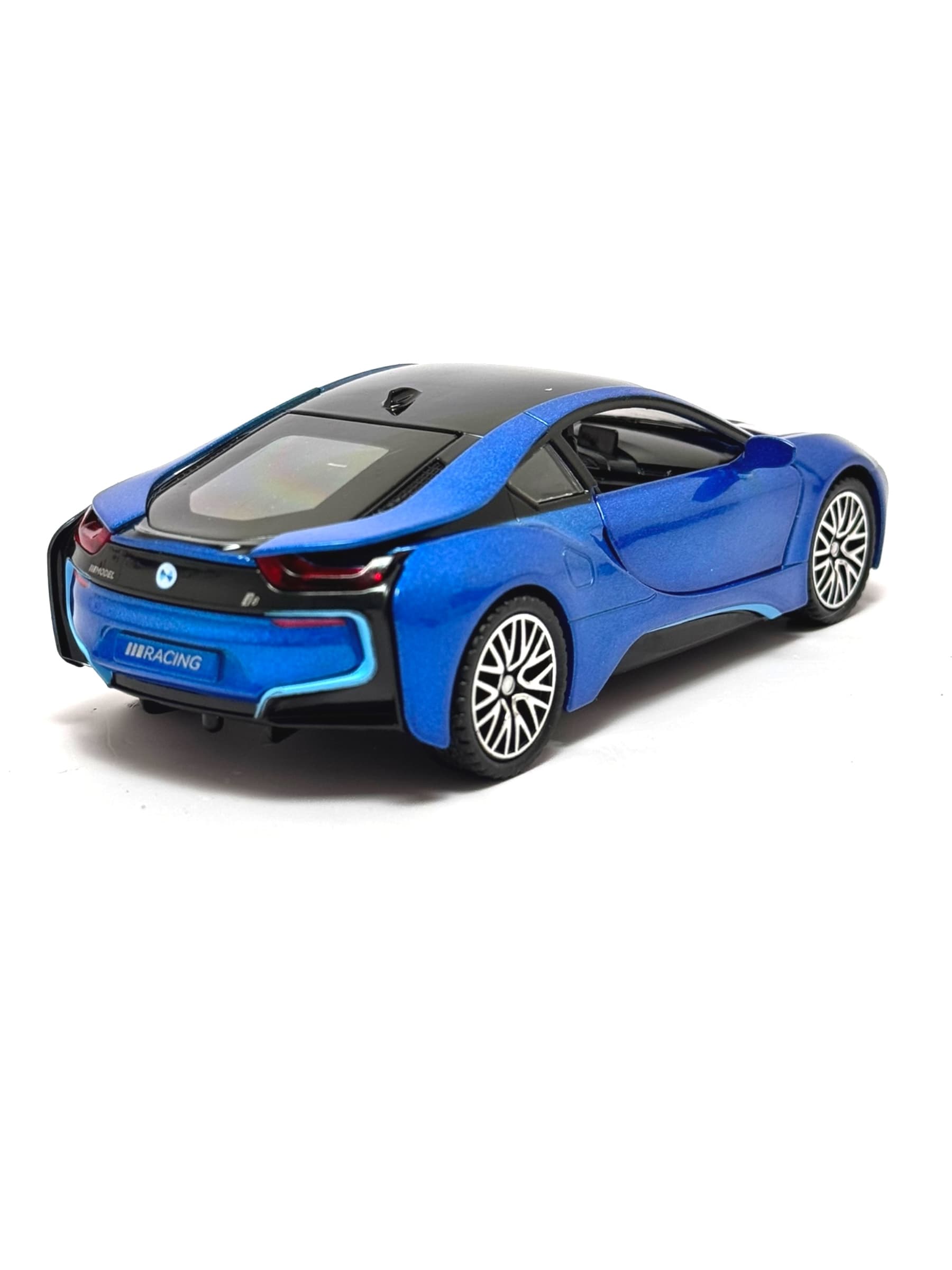 Коллекционная модель BMW i8 для детей 3+ набор из 3 цветов 10 см. — фото 3
