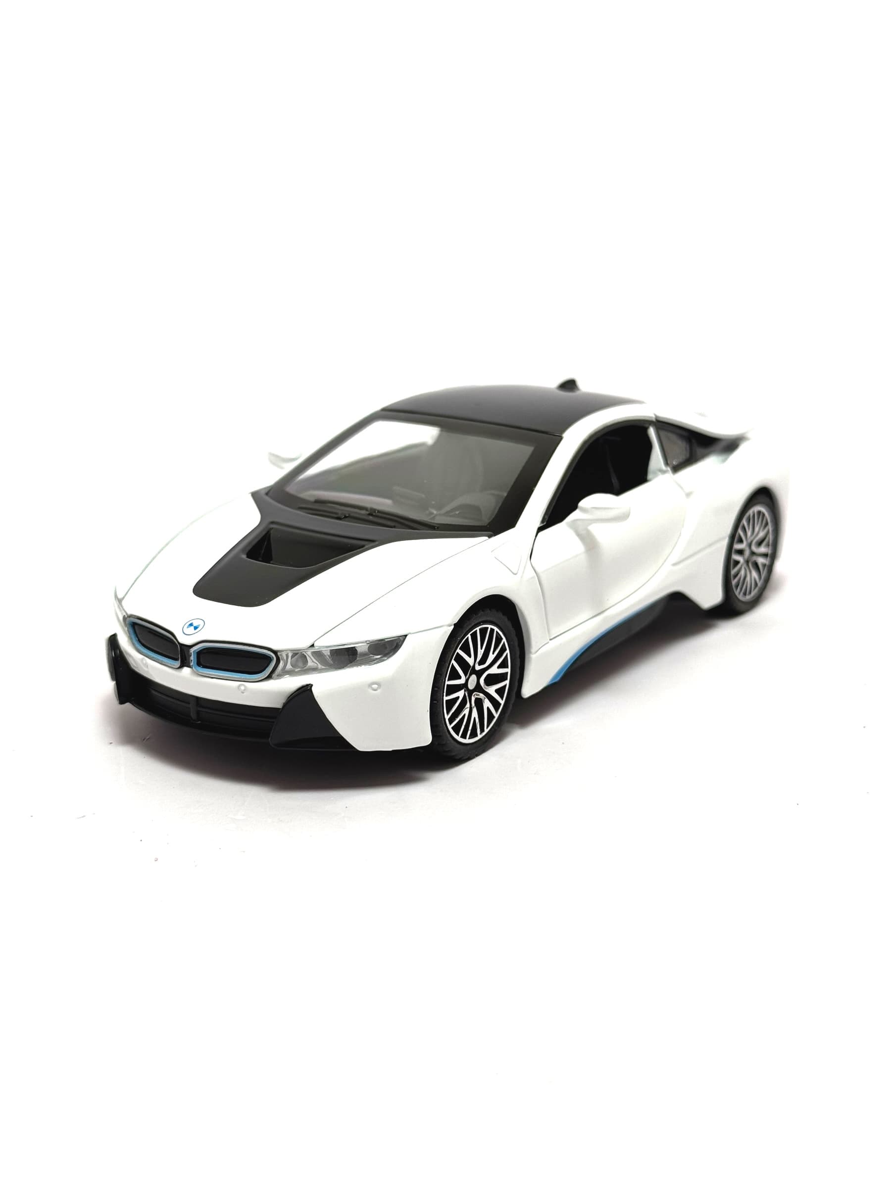 Коллекционная модель BMW i8 для детей 3+ набор из 3 цветов 10 см. — фото 4