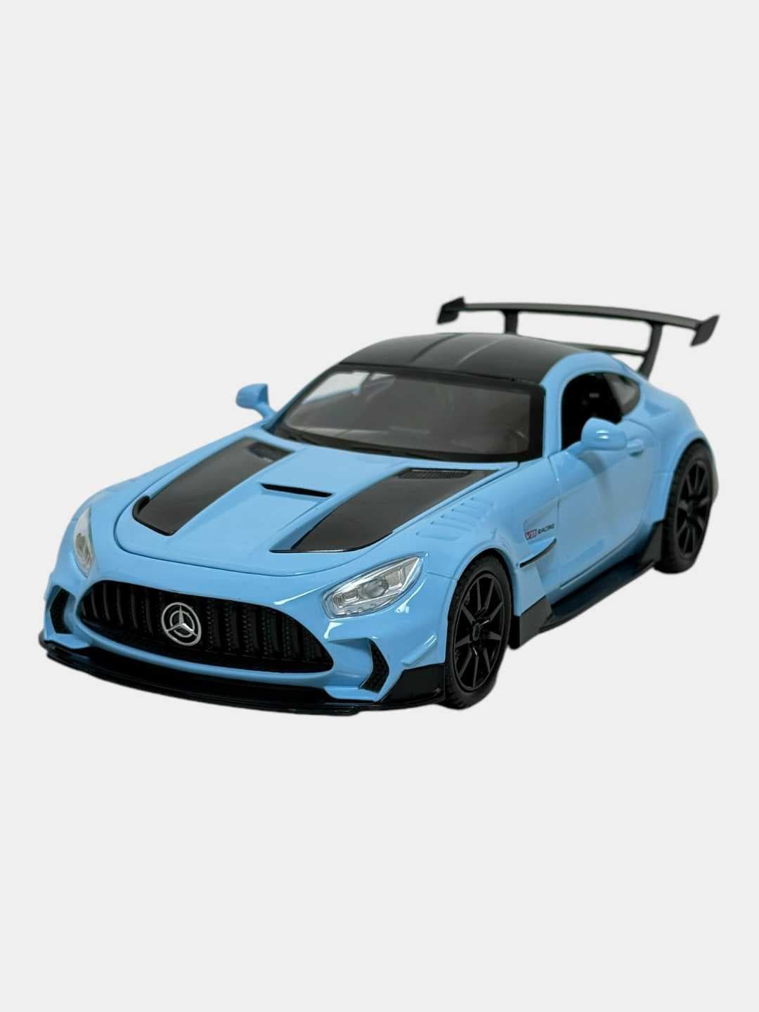 Металлическая модель Mercedes Benz AMG GT 1:24, инерционная машинка со звуком и светом — фото 5