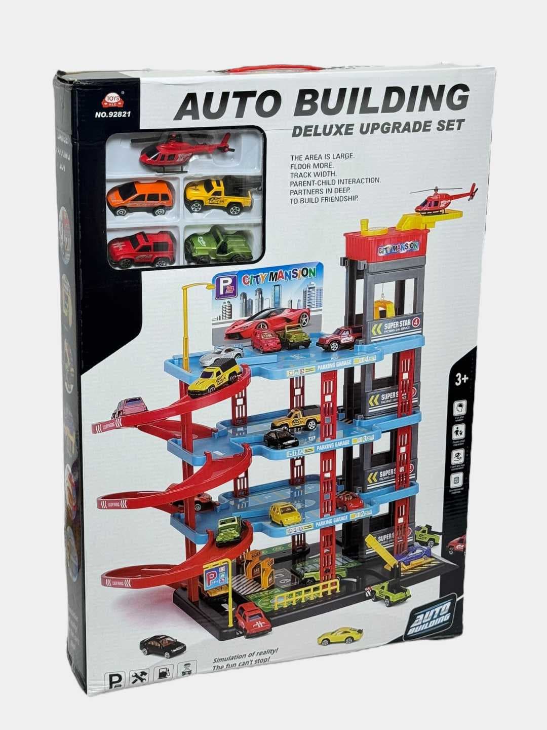 Игровой набор Гараж парковка Auto Building 4 уровня, с лифтом и 5 машинами — фото 5