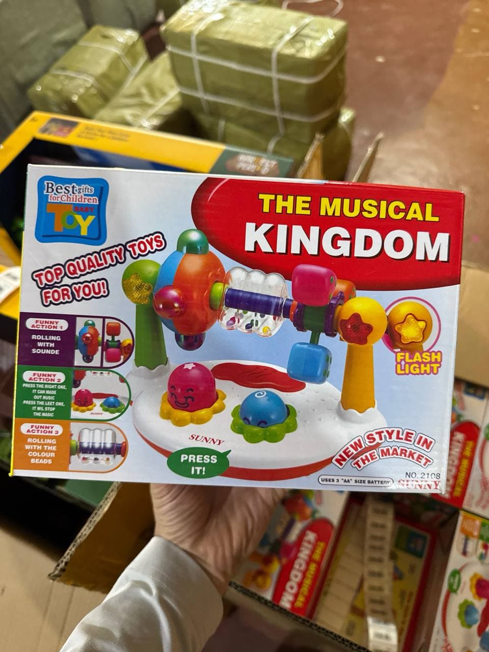 Музыкальный развивающий центр The Musical Kingdom, Интерактивная панель со светом и звуком, Для детей 6-36 месяцев