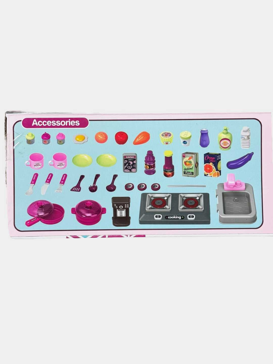 Игровая кухня Chef The Kitchen, 53 предмета, с подсветкой и звуками, для детей 3+ — фото 3