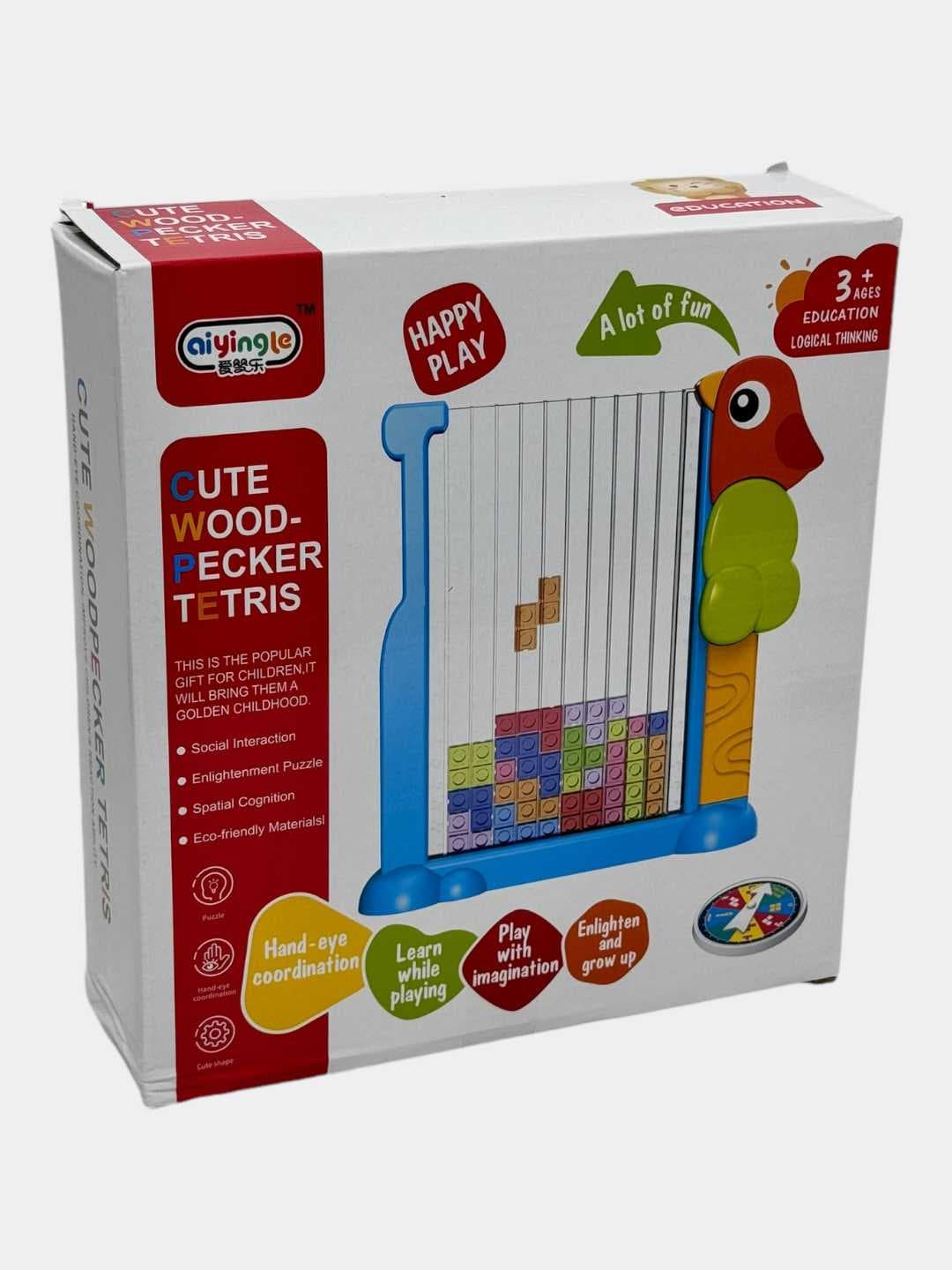 Деревянная развивающая игра Тетрис Montessori для детей — фото 4