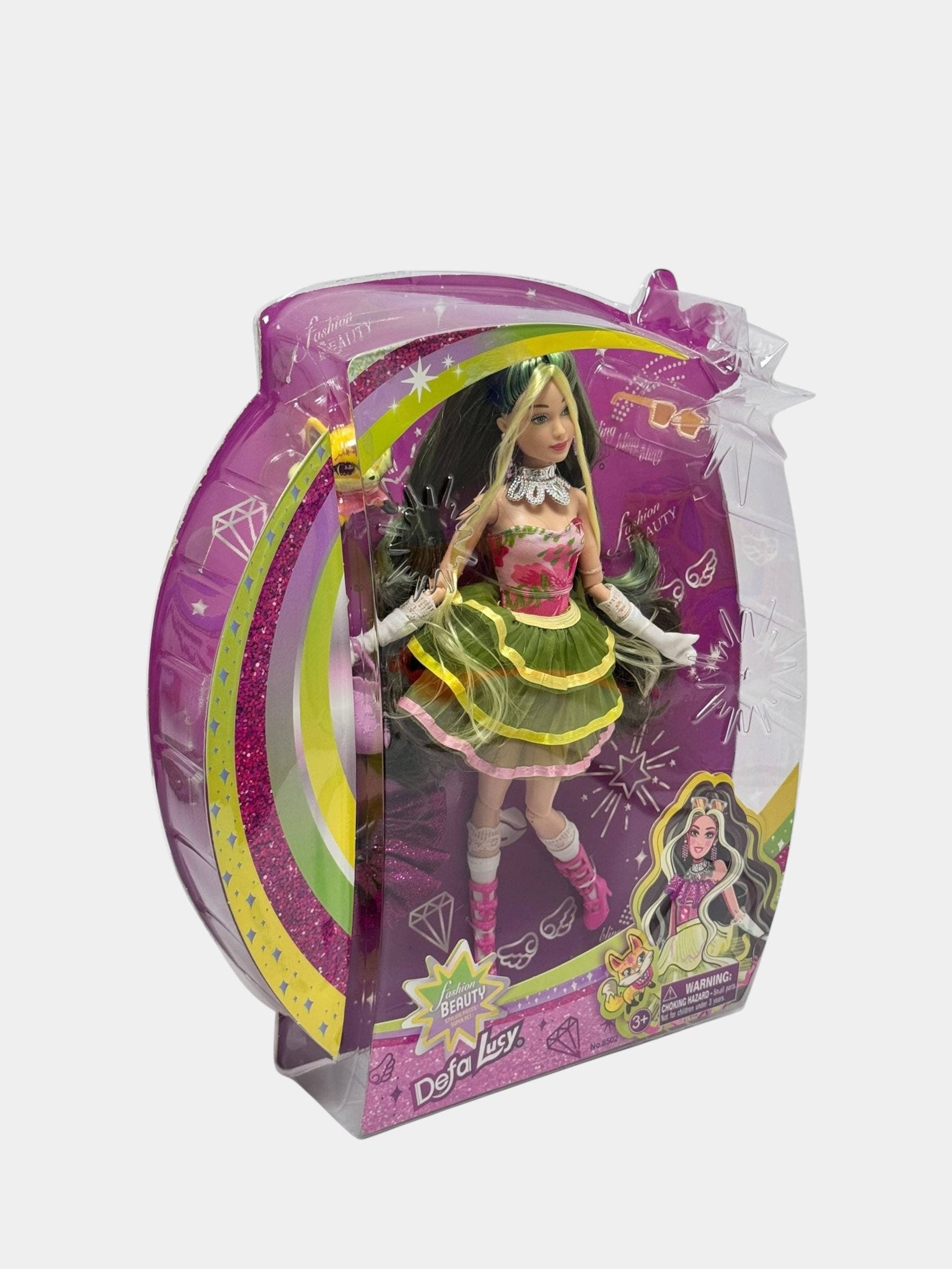 Кукла Defa Lucy Fashion Beauty шарнирная с питомцем и аксессуарами, игровой набор
