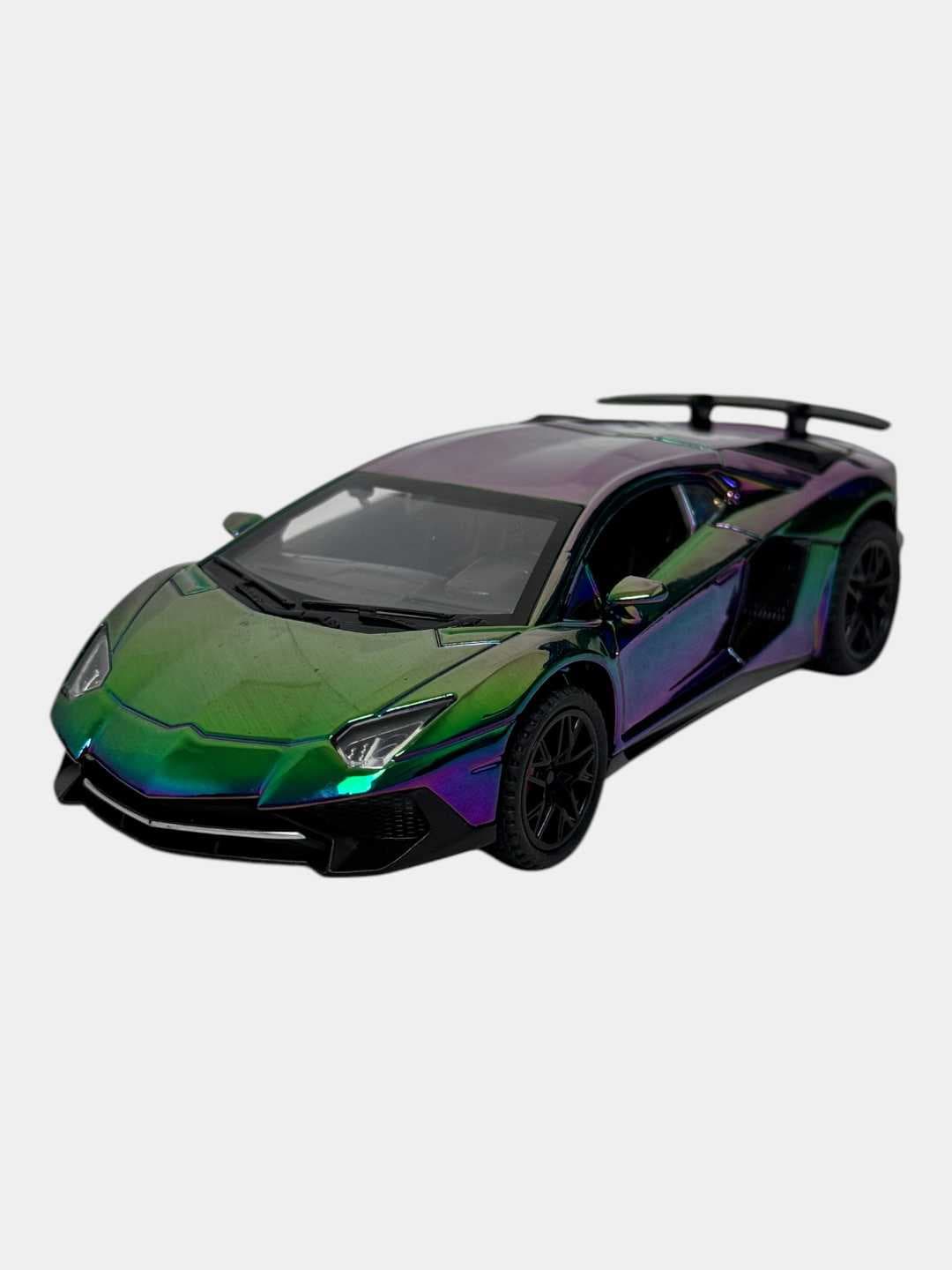 Модель автомобиля Lamborghini Sián металлическая зелено-фиолетовая 1:32