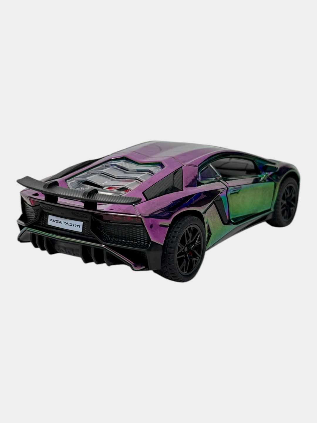 Модель автомобиля Lamborghini Sián металлическая зелено-фиолетовая 1:32 — фото 2