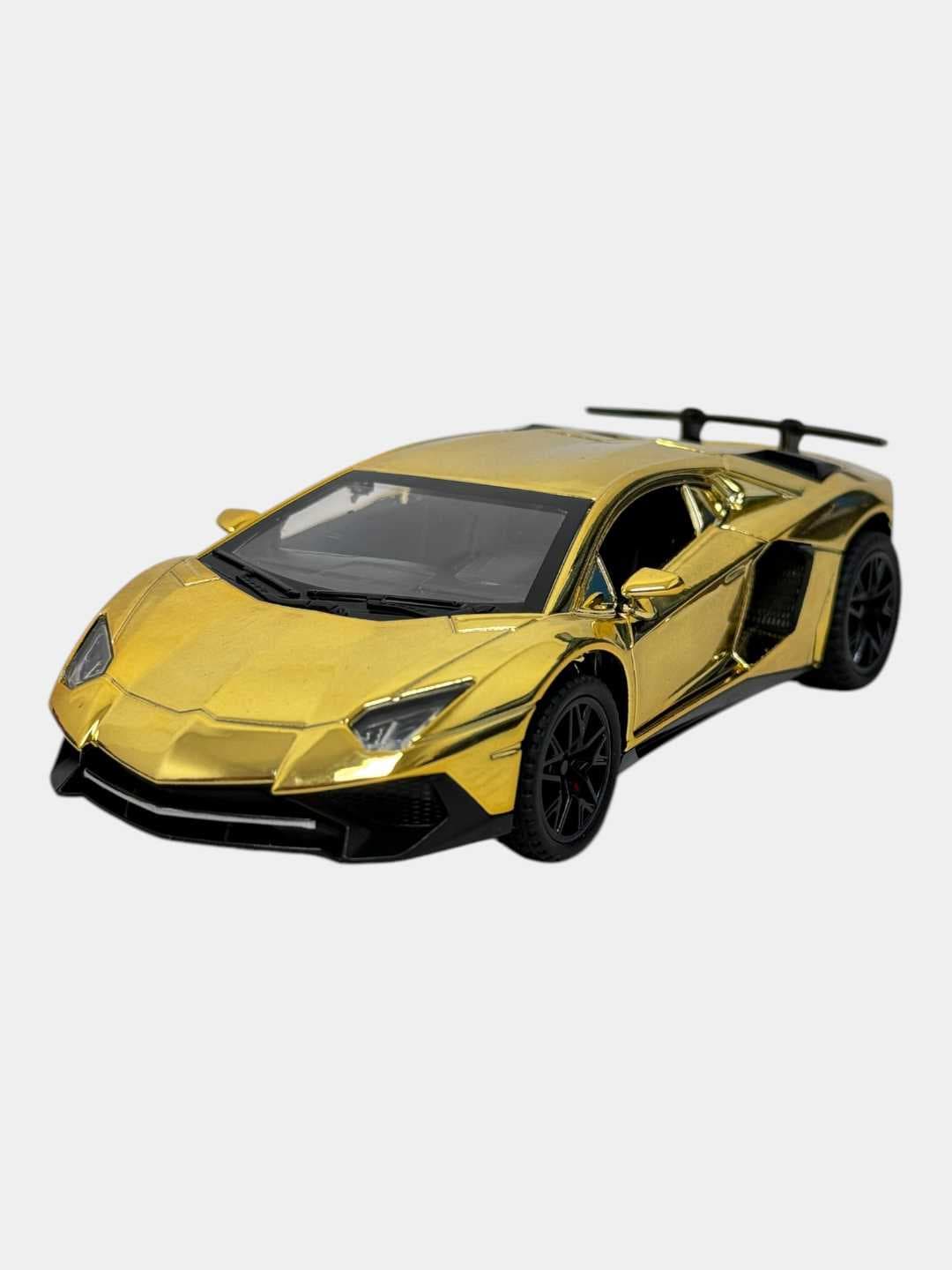 Модель автомобиля Lamborghini Sián металлическая зелено-фиолетовая 1:32 — фото 3