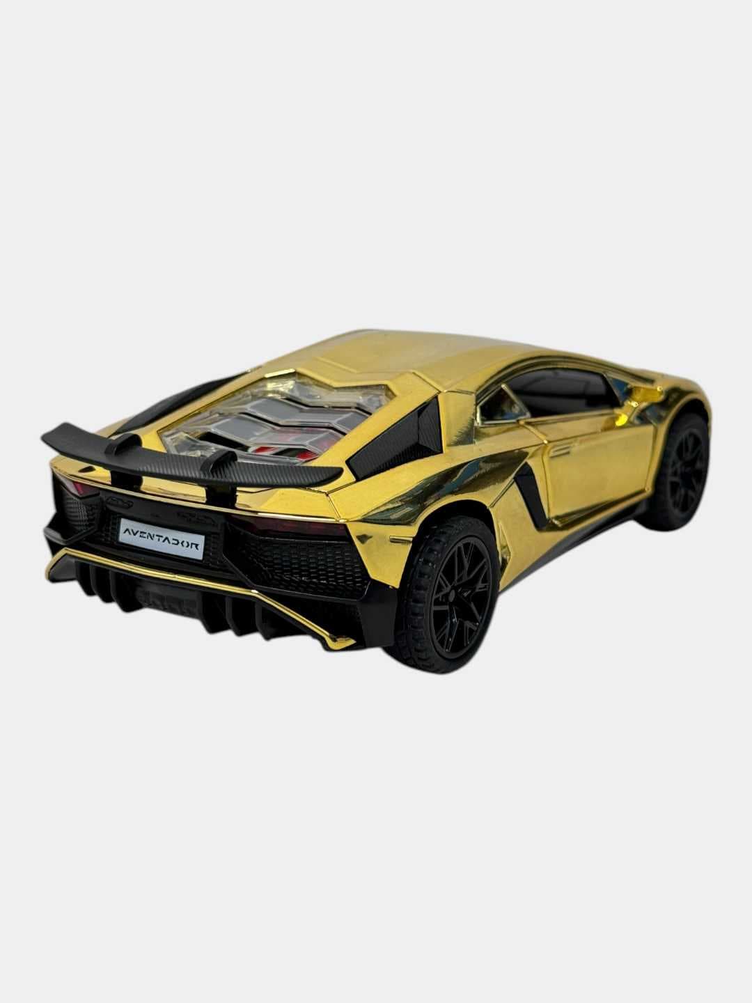 Модель автомобиля Lamborghini Sián металлическая зелено-фиолетовая 1:32 — фото 4