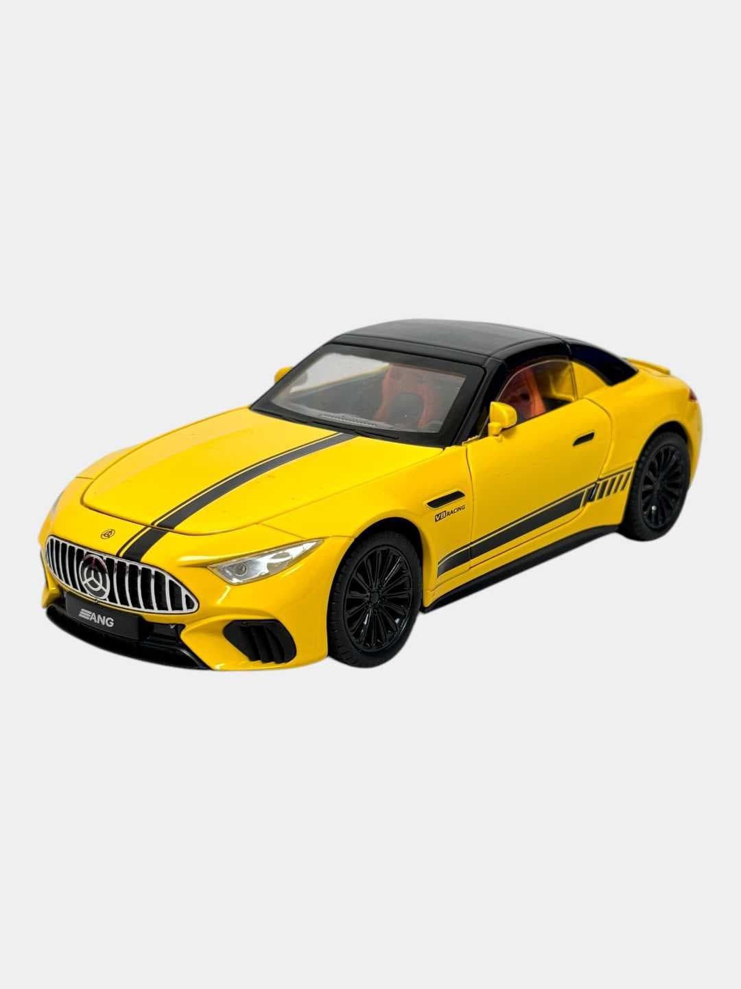 Металлическая модель Mercedes Benz SL63 Die-Cast, детализированное спорт-купе для детей от 3 лет и коллекционеров, реалистичная реплика — фото 4