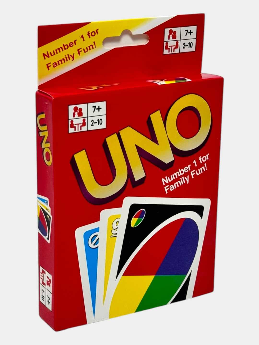UNO классическая карточная игра, 2-10 игроков, от 7 лет, для семьи и друзей