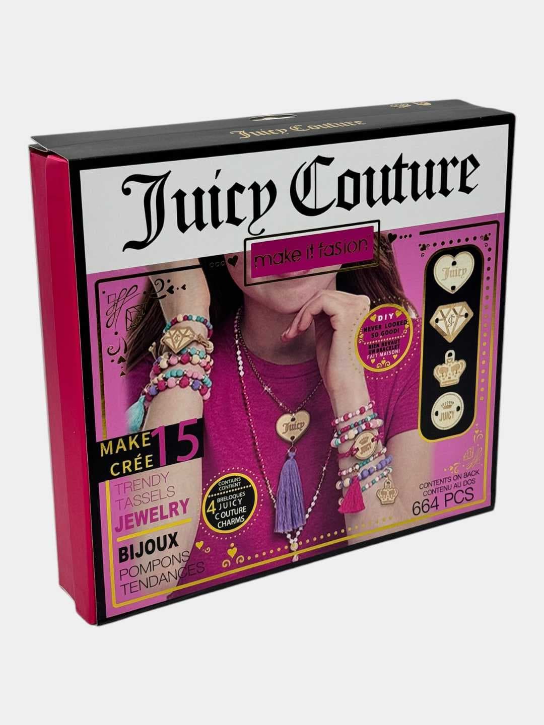 Набор для творчества Браслет из бисера 664 детали, 15 браслетов, Juicy Couture стиль, для детей 8+