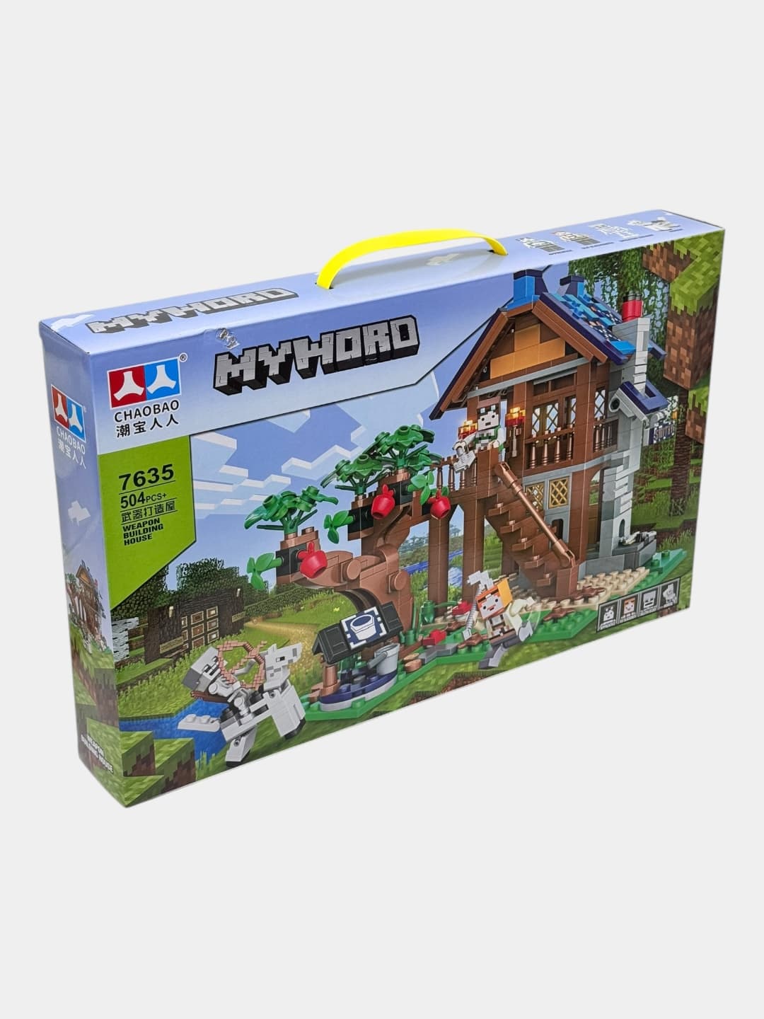 Конструктор Minecraft 504 детали для творческих игр, развивающий набор 6+