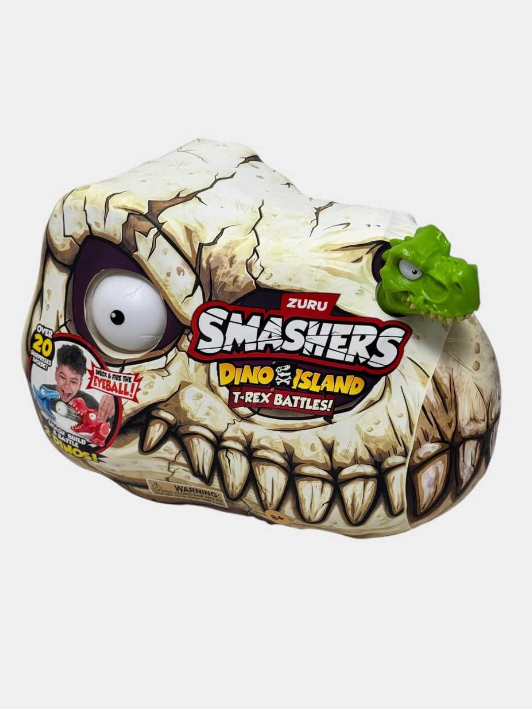 Игровой набор ZURU Smashers T-Rex Battle, Сборка динозавра и сюрпризы, Для детей от 6 лет, Активные игры