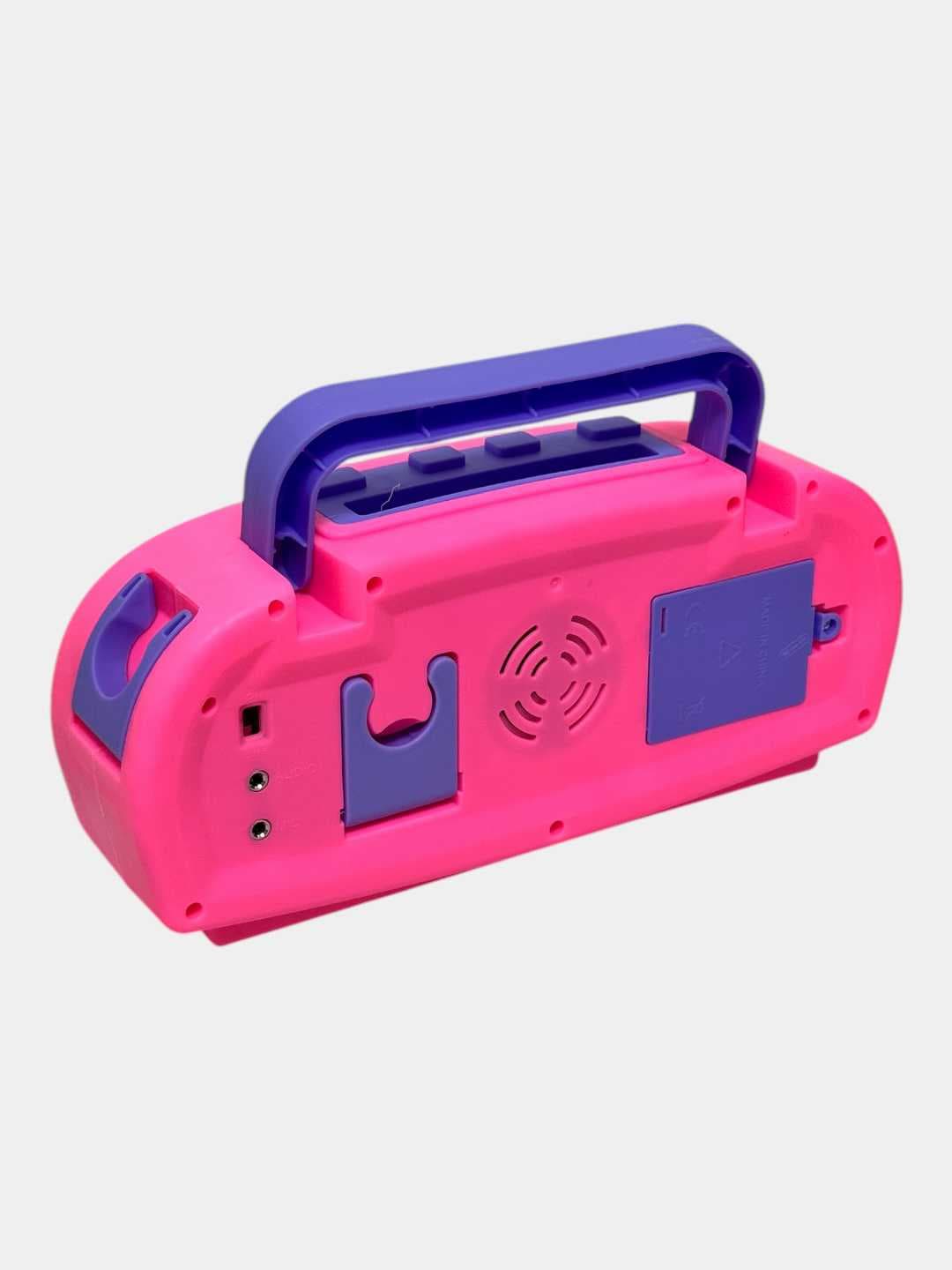 Музыкальный магнитофон Kuromi, Детская караоке-игрушка с Bluetooth микрофоном, Для детей от 3 лет — фото 6