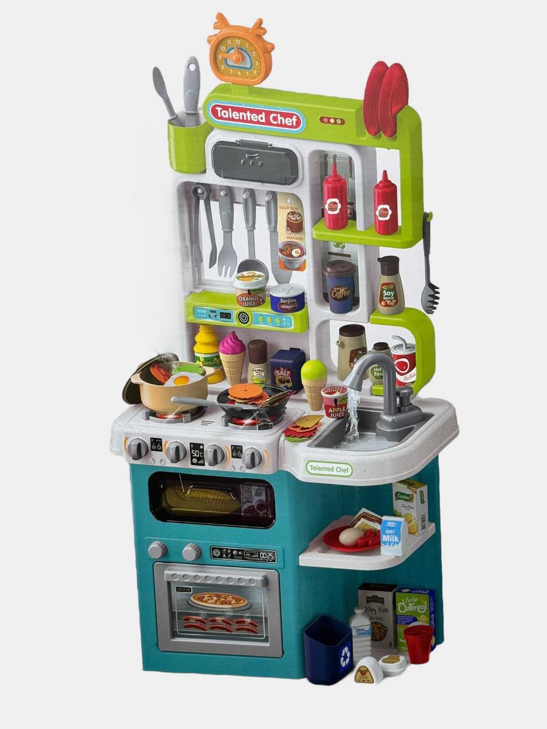 Детская игровая кухня Home Chef высота 79 см, свет, звук, вода из крана, холодный пар — фото 3