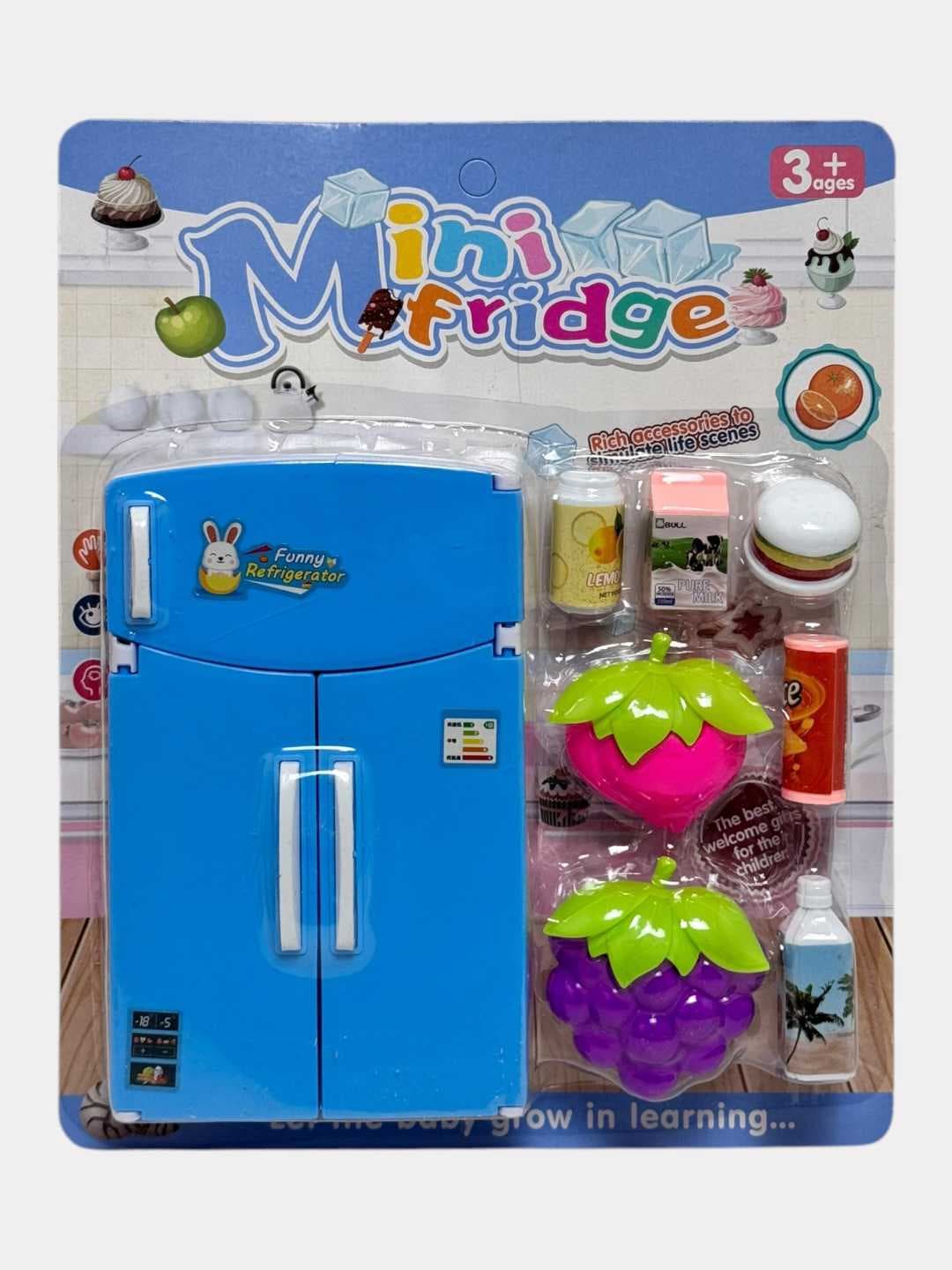 Мини-холодильник с продуктами для ролевых игр, яркий игровой набор, для детей от 3 лет — фото 2