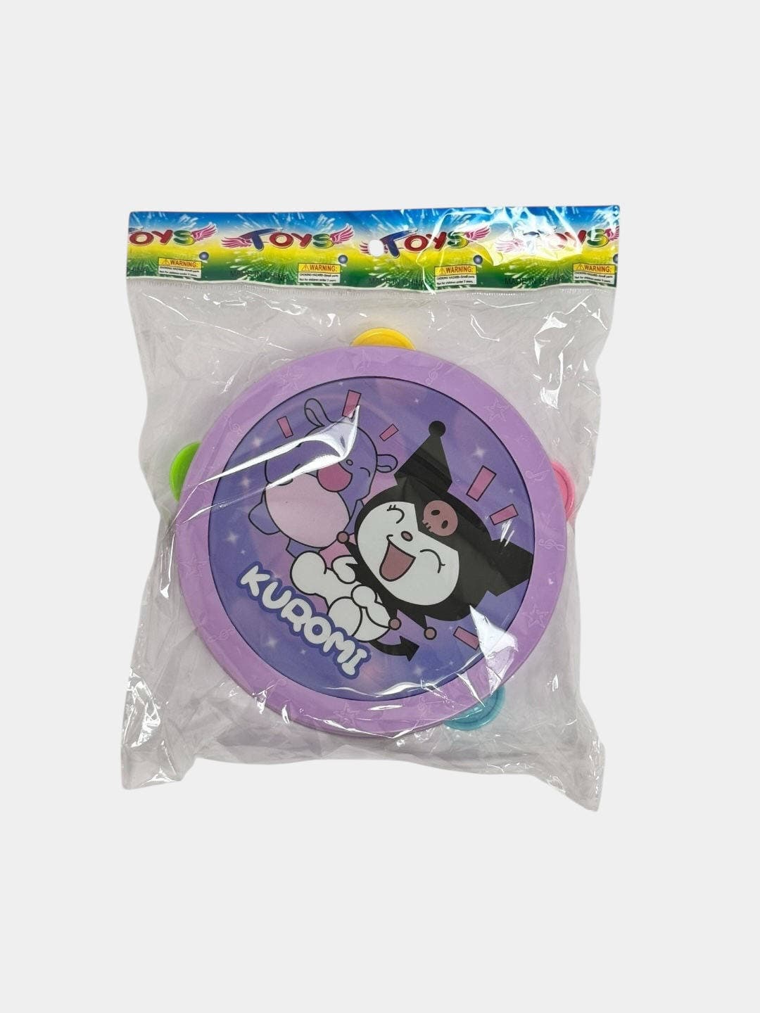 Пластиковый бубен Kuromi, музыкальная игрушка для детей, развитие ритма