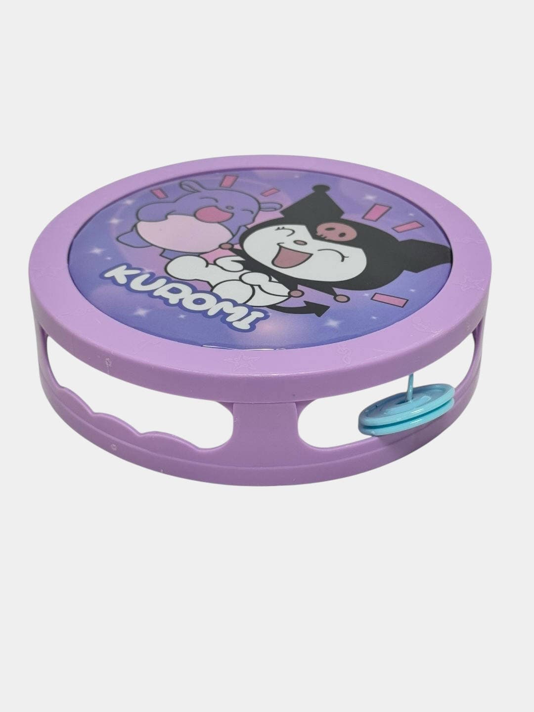 Пластиковый бубен Kuromi, музыкальная игрушка для детей, развитие ритма — фото 3