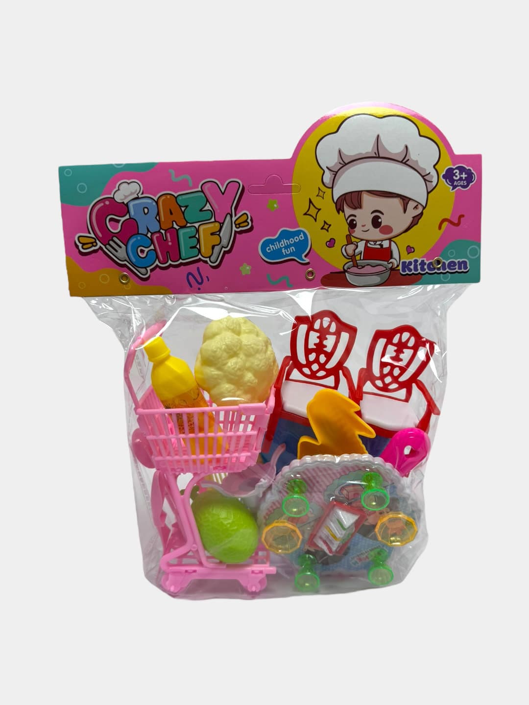 Детский набор продуктов Crazy Chef развивающий игровой набор 25 см