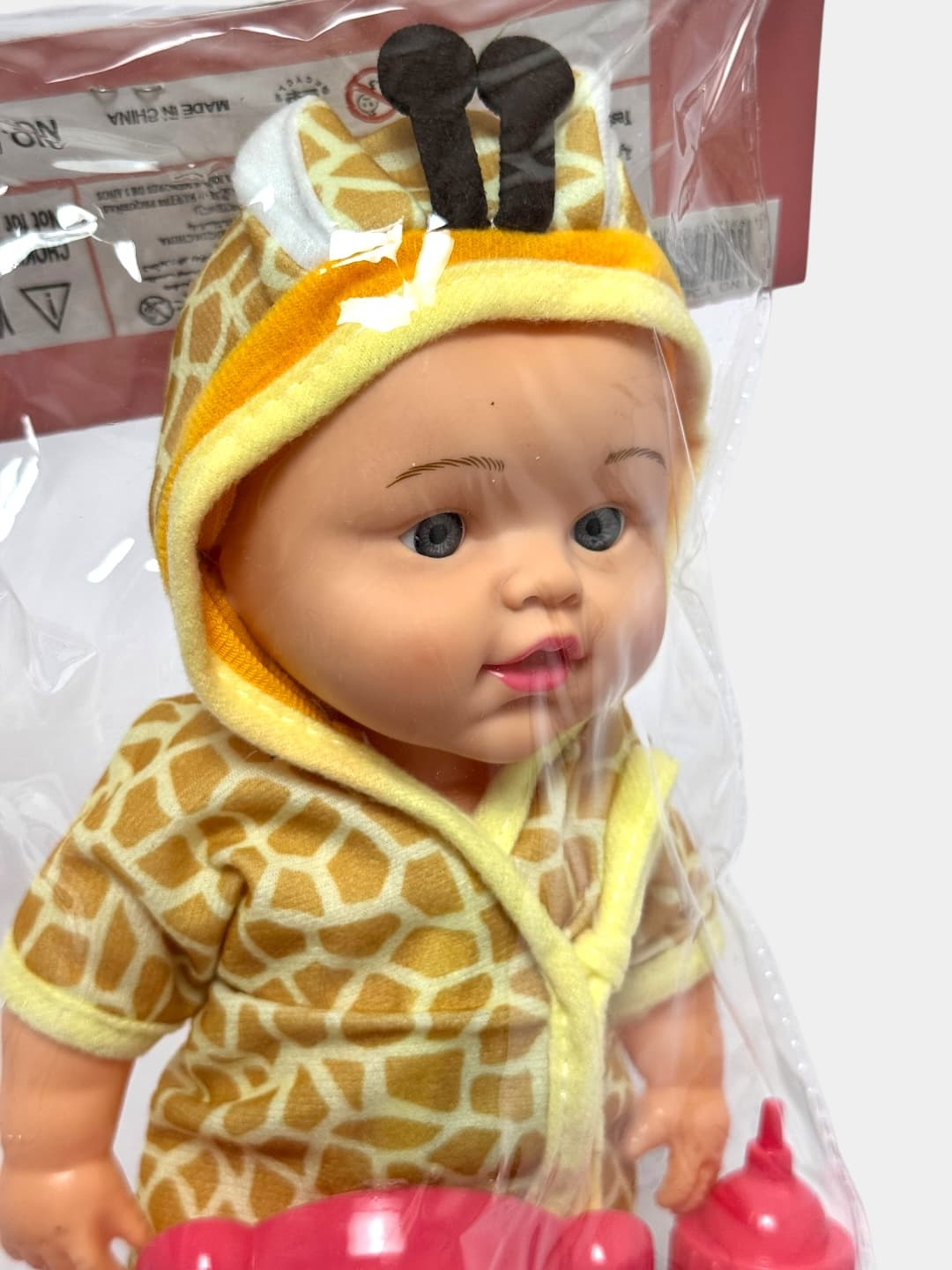 Кукла пупс Little Baby Y347-124P жираф интерактивный мягкий текстиль. — фото 2
