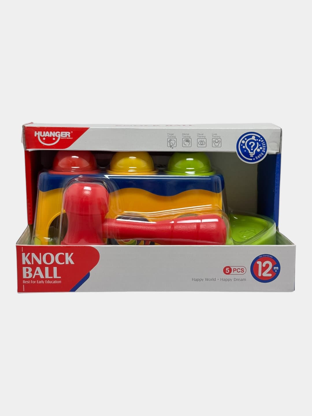 Развивающая игрушка стучалка Молоток с шариками Huanger Knock Ball для малышей — фото 2