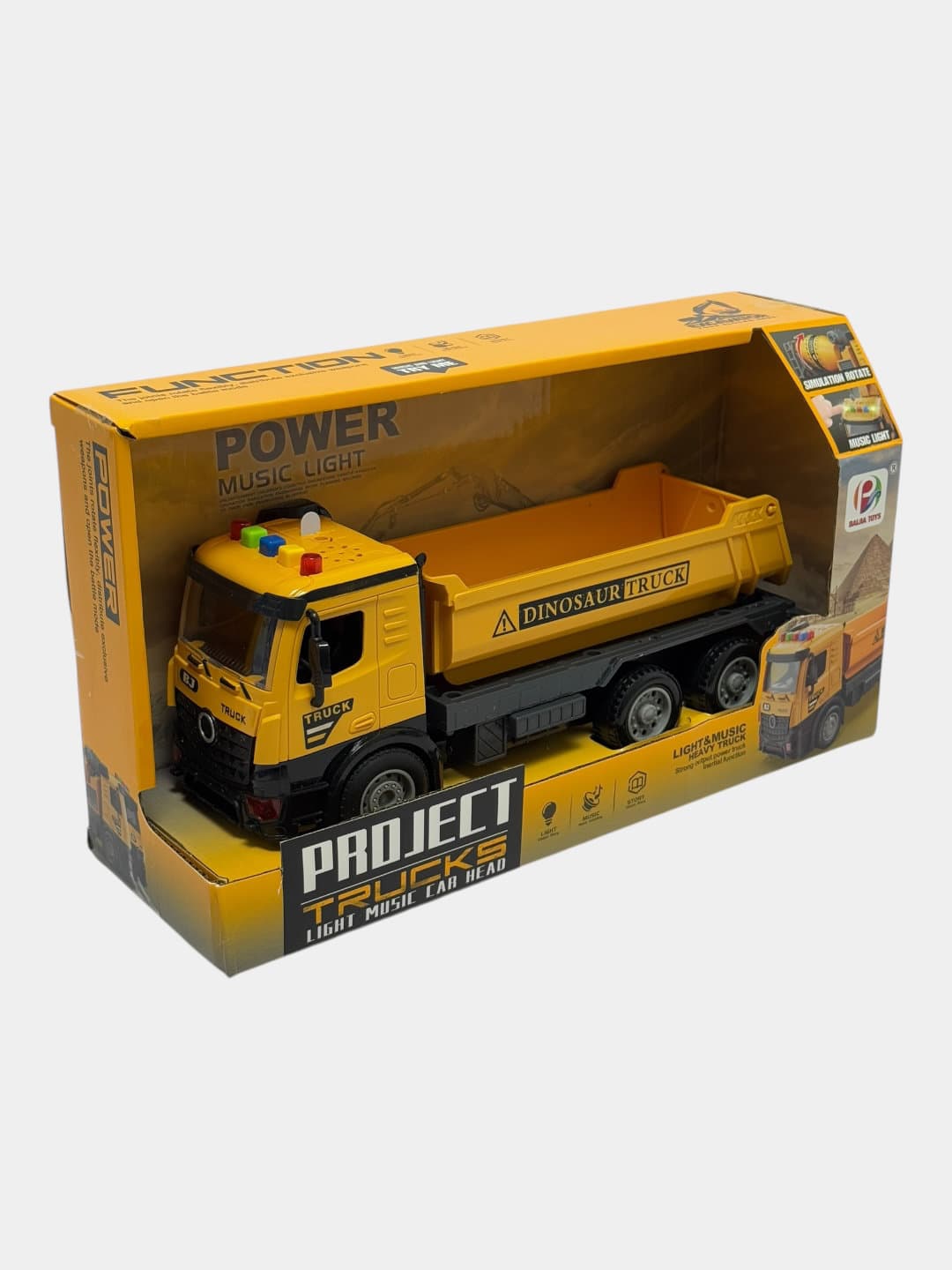 Строительный самосвал Project Trucks, Свето-музыкальный, Для детей от 3 лет, Развивающая игрушка — фото 4
