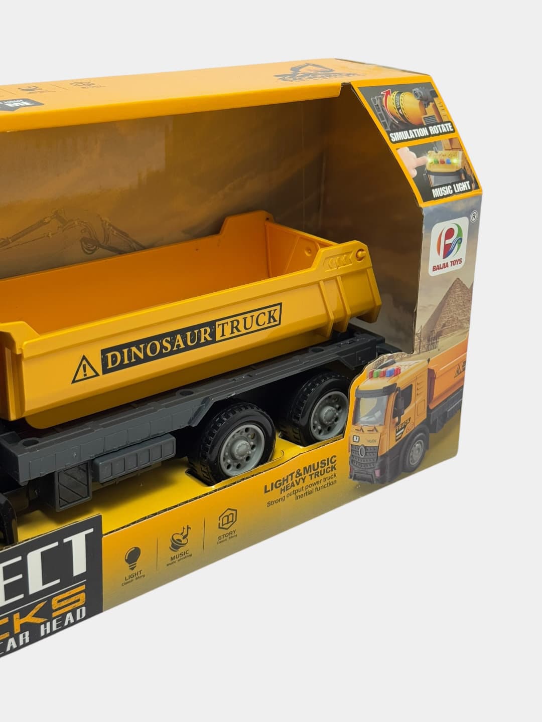 Строительный самосвал Project Trucks, Свето-музыкальный, Для детей от 3 лет, Развивающая игрушка — фото 6